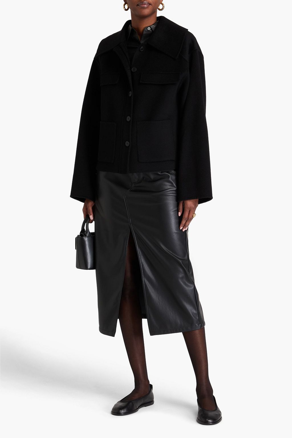 LOULOU STUDIO Cilla brushed wool and cashmere-blend felt jacket