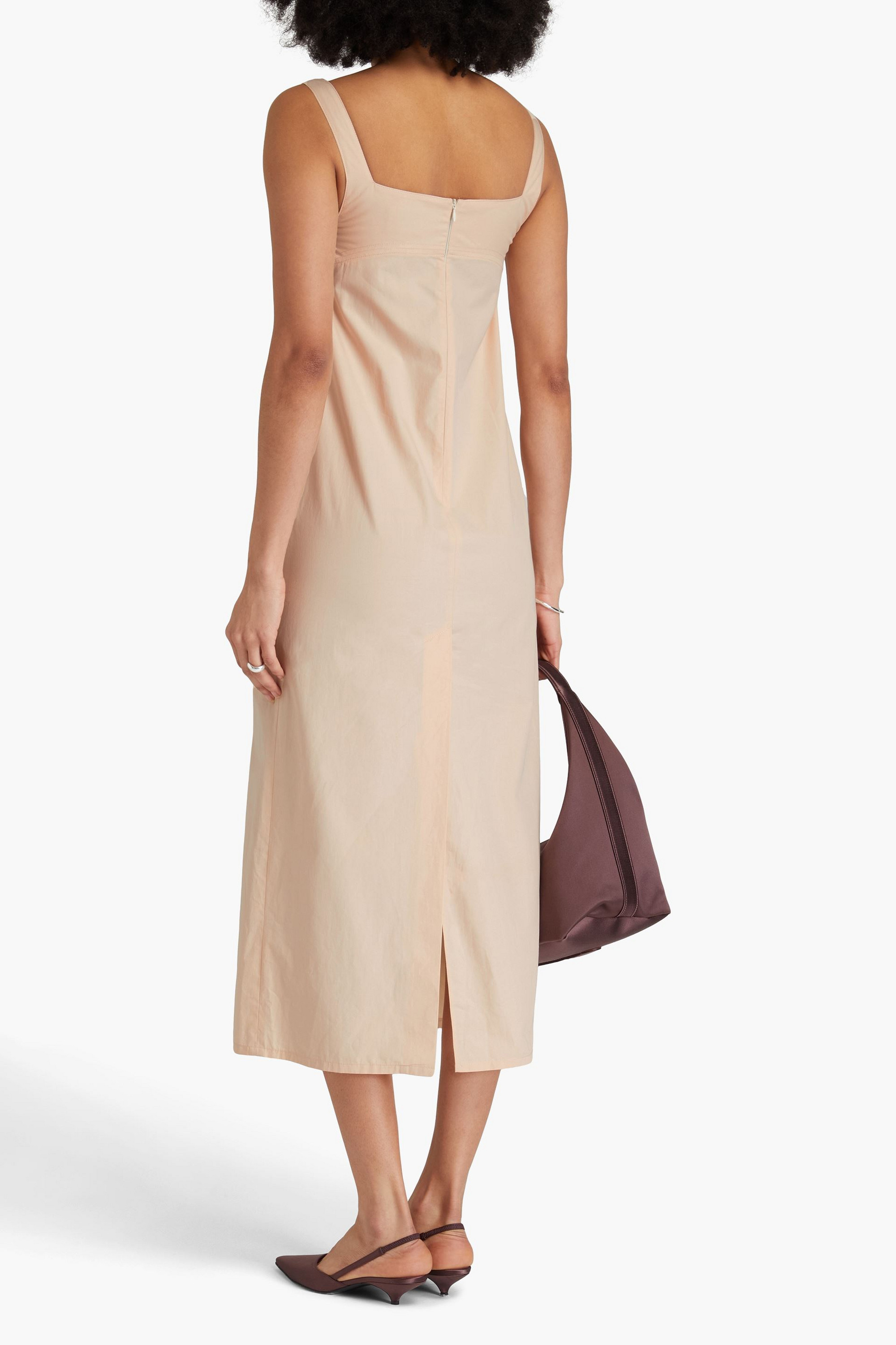 Loulou Studio Makeen cotton-poplin midi dress thumbnail