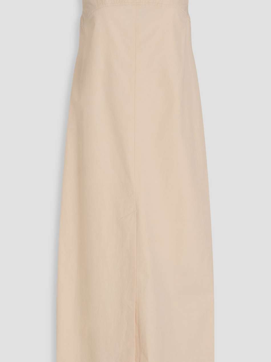 makeen cotton-poplin midi dress