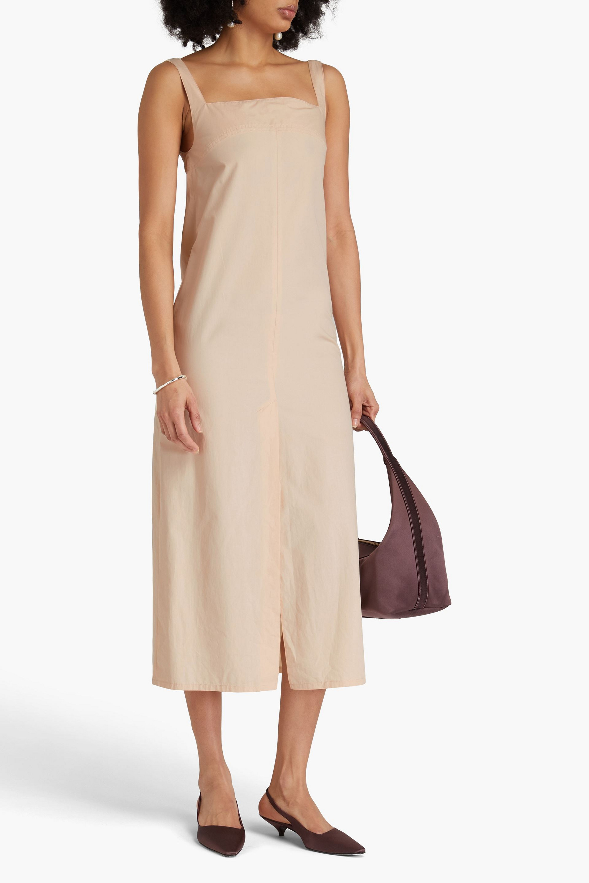 Loulou Studio Makeen cotton-poplin midi dress