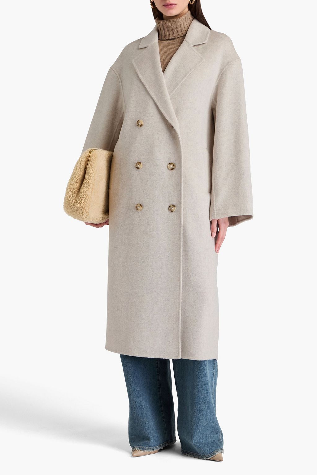 LOULOU STUDIO Borneo doubled-breasted wool and cashmere-blend felt coat