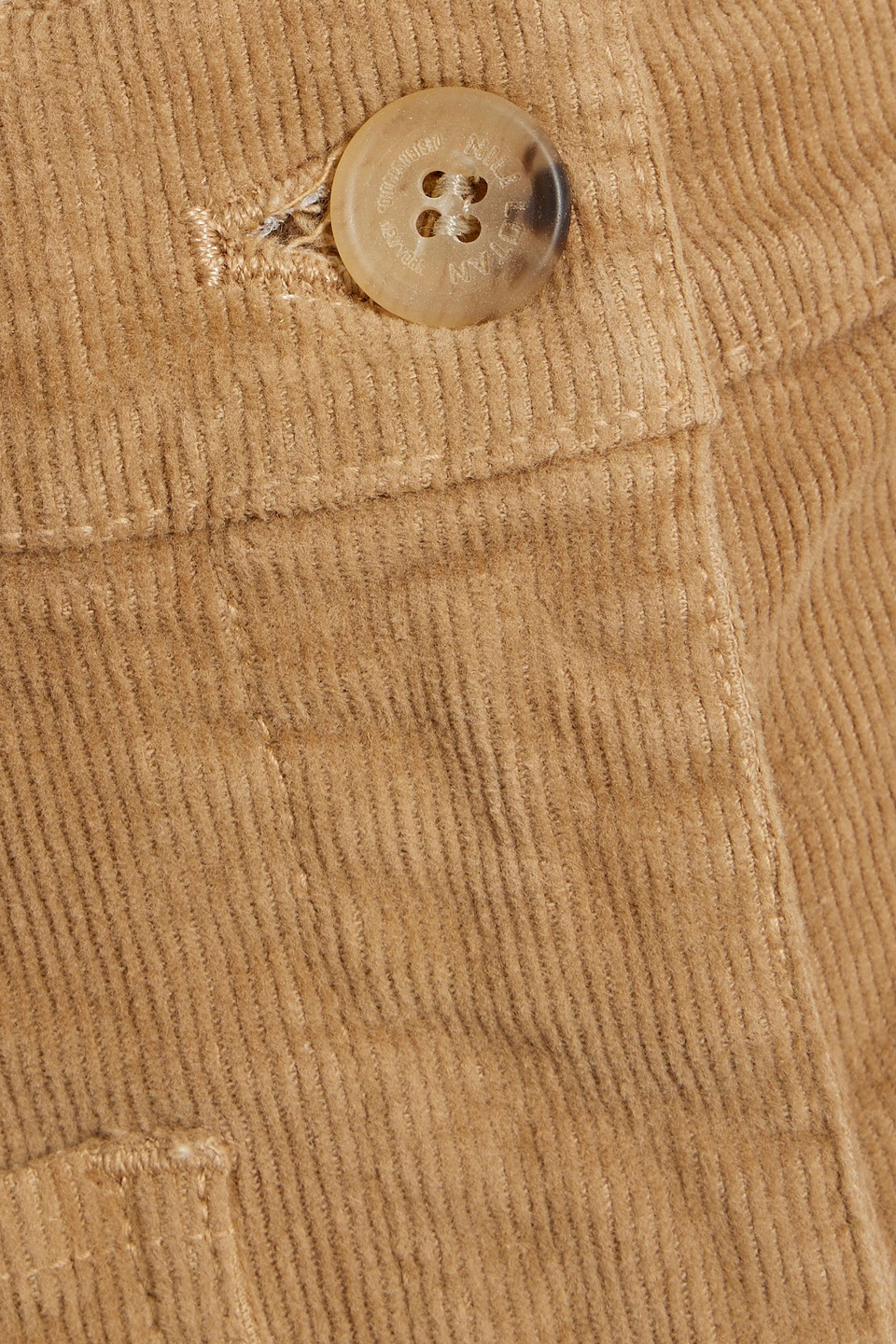 Nili Lotan Florence Cotton-blend Corduroy Flared Pants In Camel