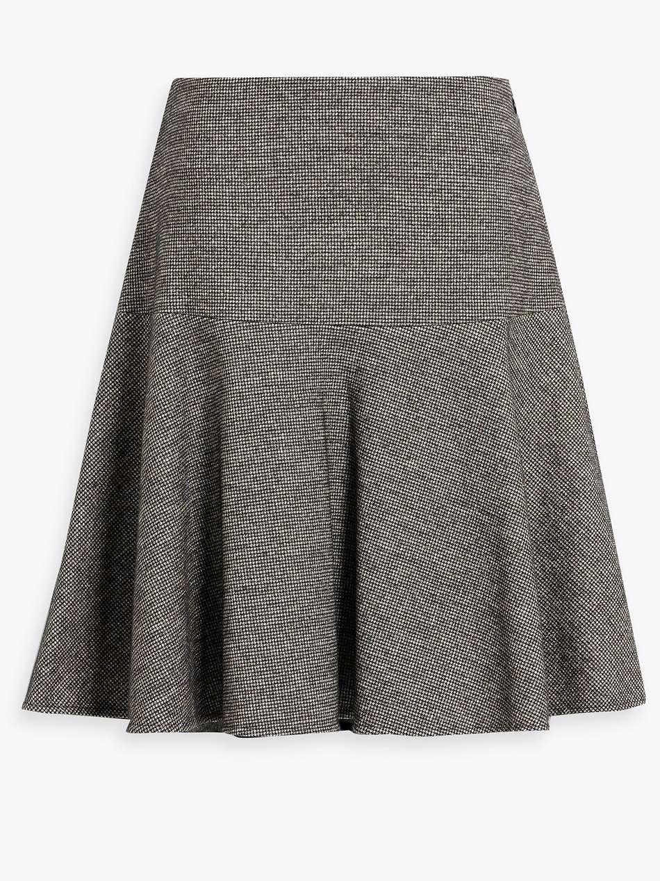 metallic tweed mini skirt
