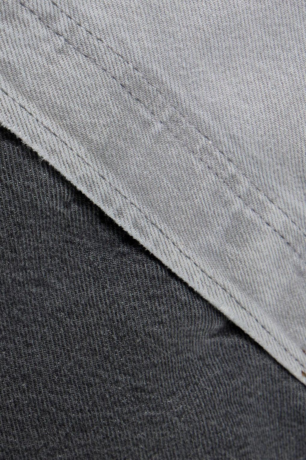 EB DENIM Winona two-tone high-rise straight-leg jeans