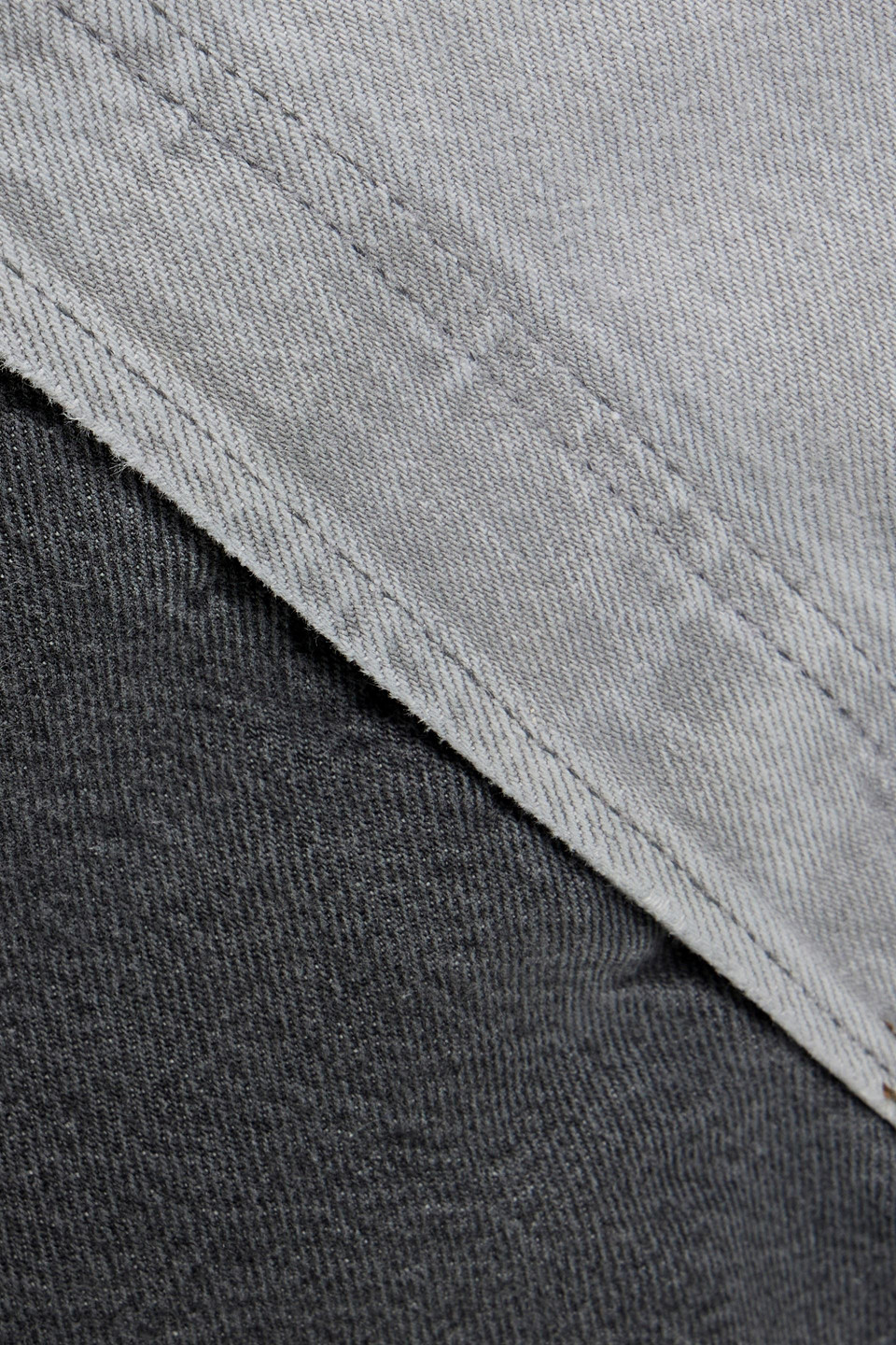 Shop Eb Denim Winona Two-tone High-rise Straight-leg Jeans In Gray
