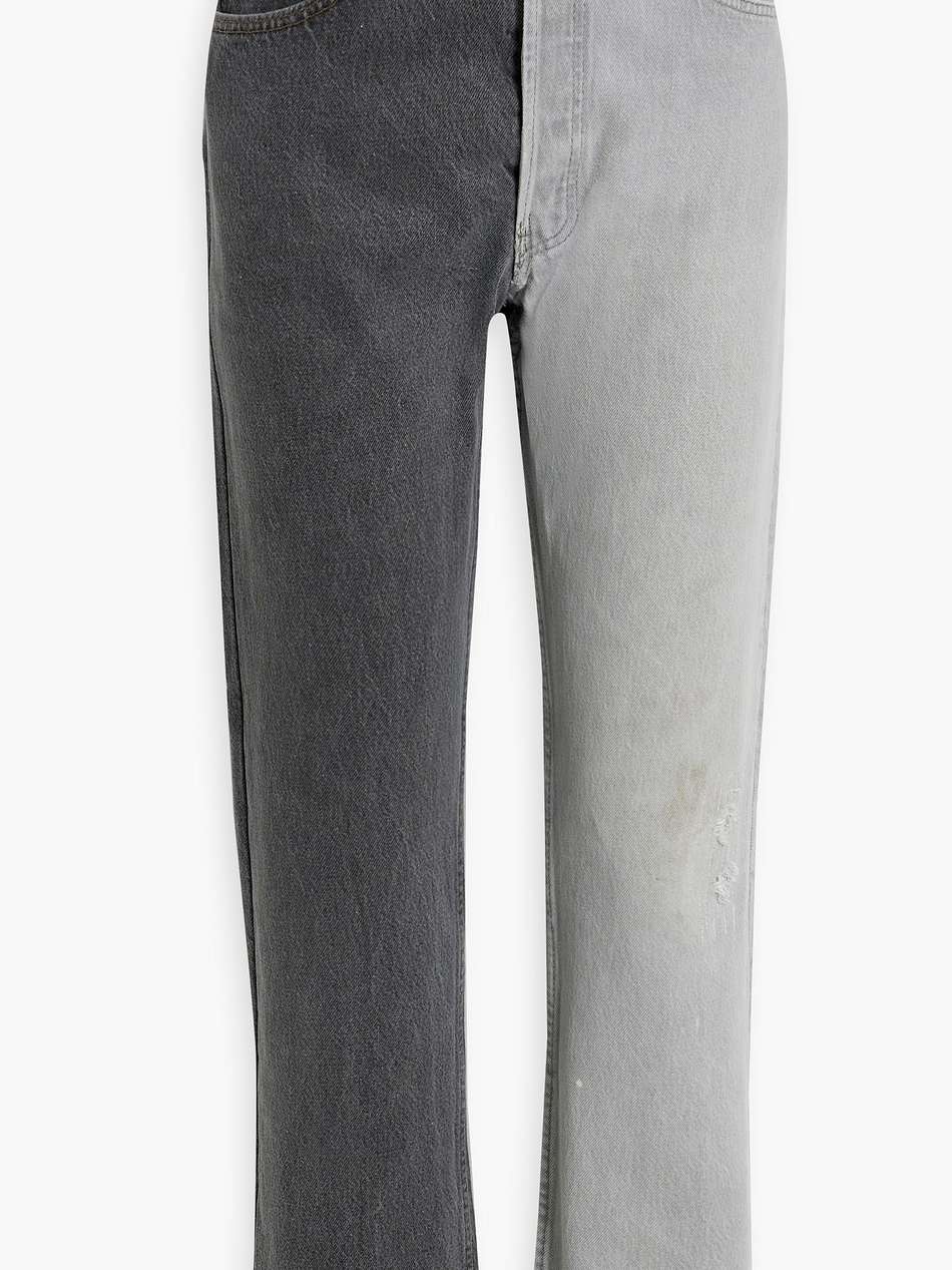 winona two-tone high-rise straight-leg jeans