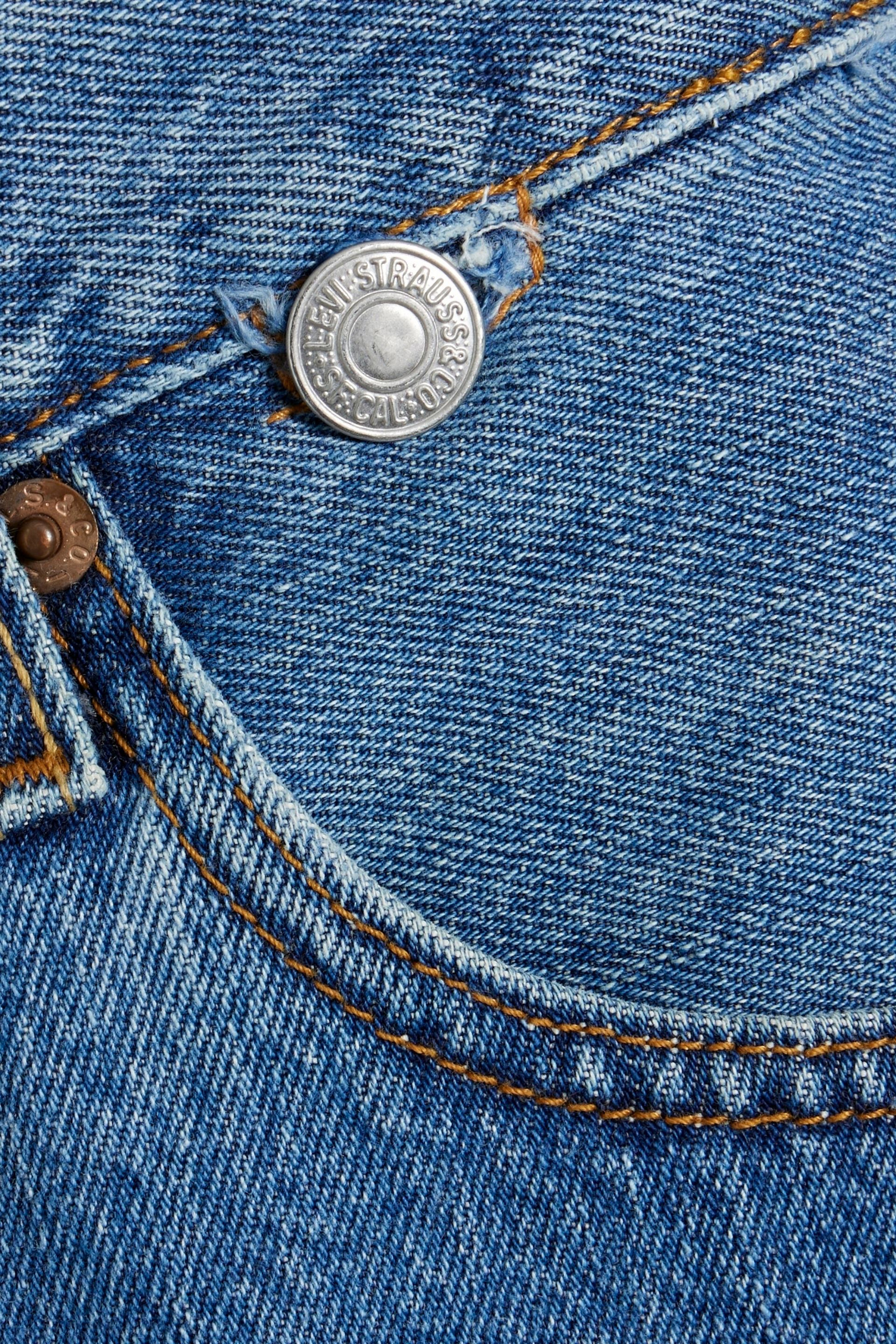 EB Denim Distressed denim mini skirt thumbnail