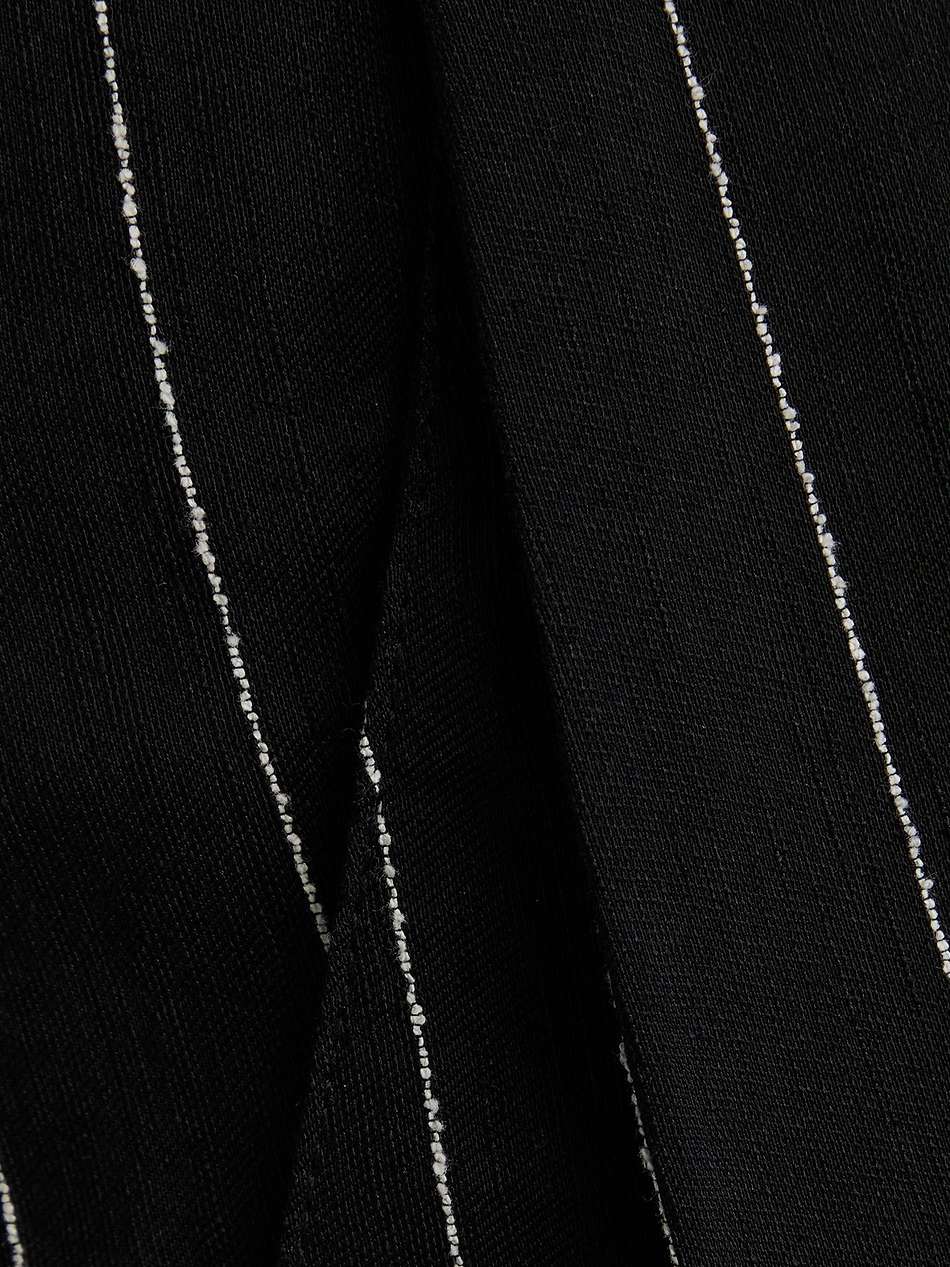 enyo pinstriped twill straight-leg pants