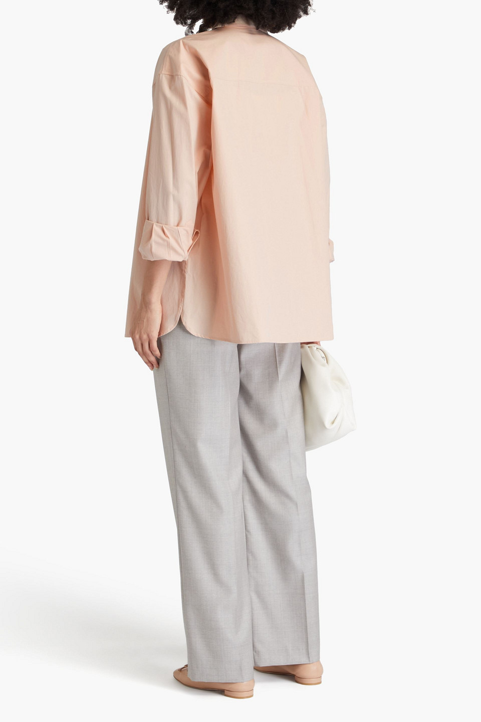 LOULOU STUDIO ESPANTO COTTON-POPLIN SHIRT