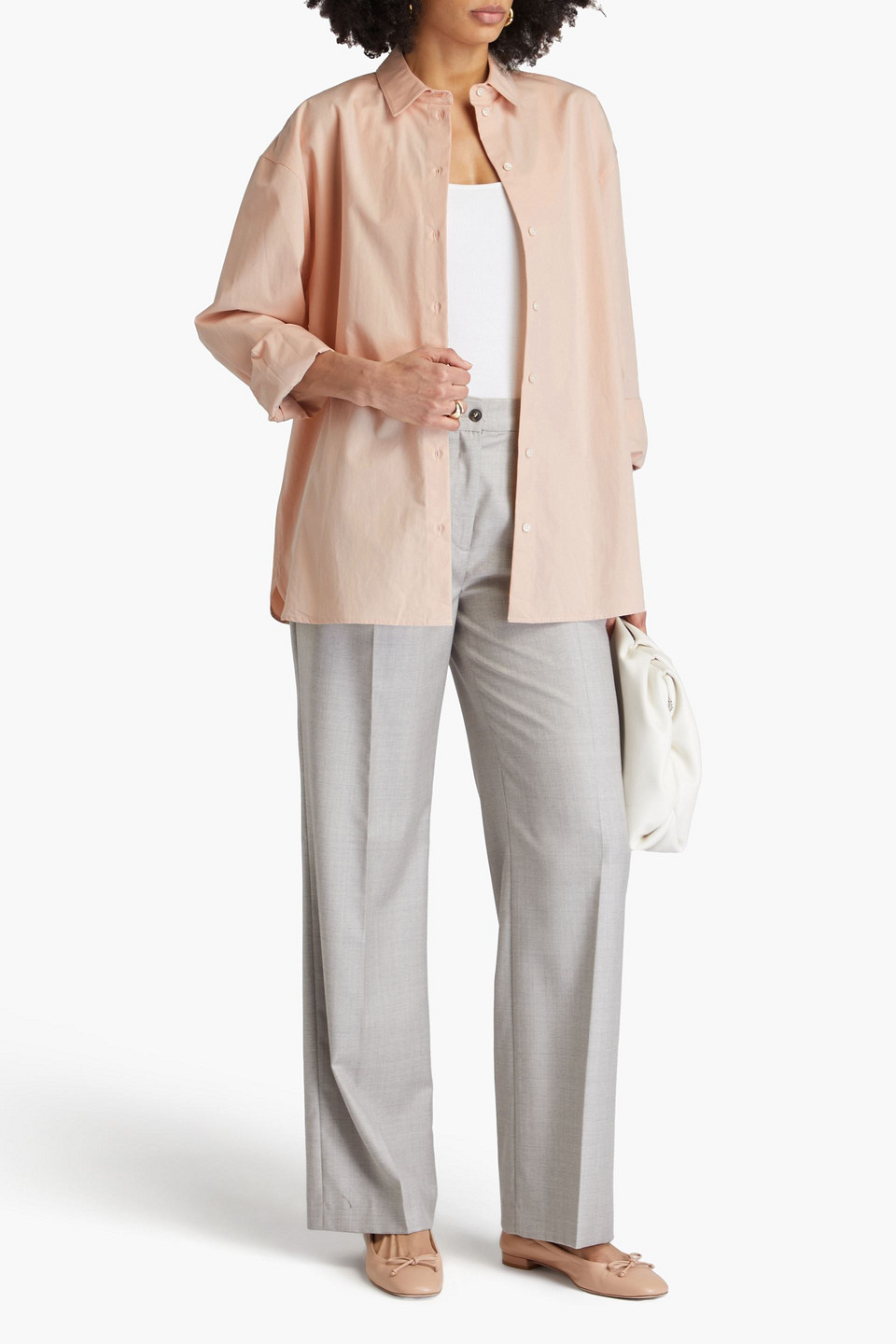 LOULOU STUDIO ESPANTO COTTON-POPLIN SHIRT