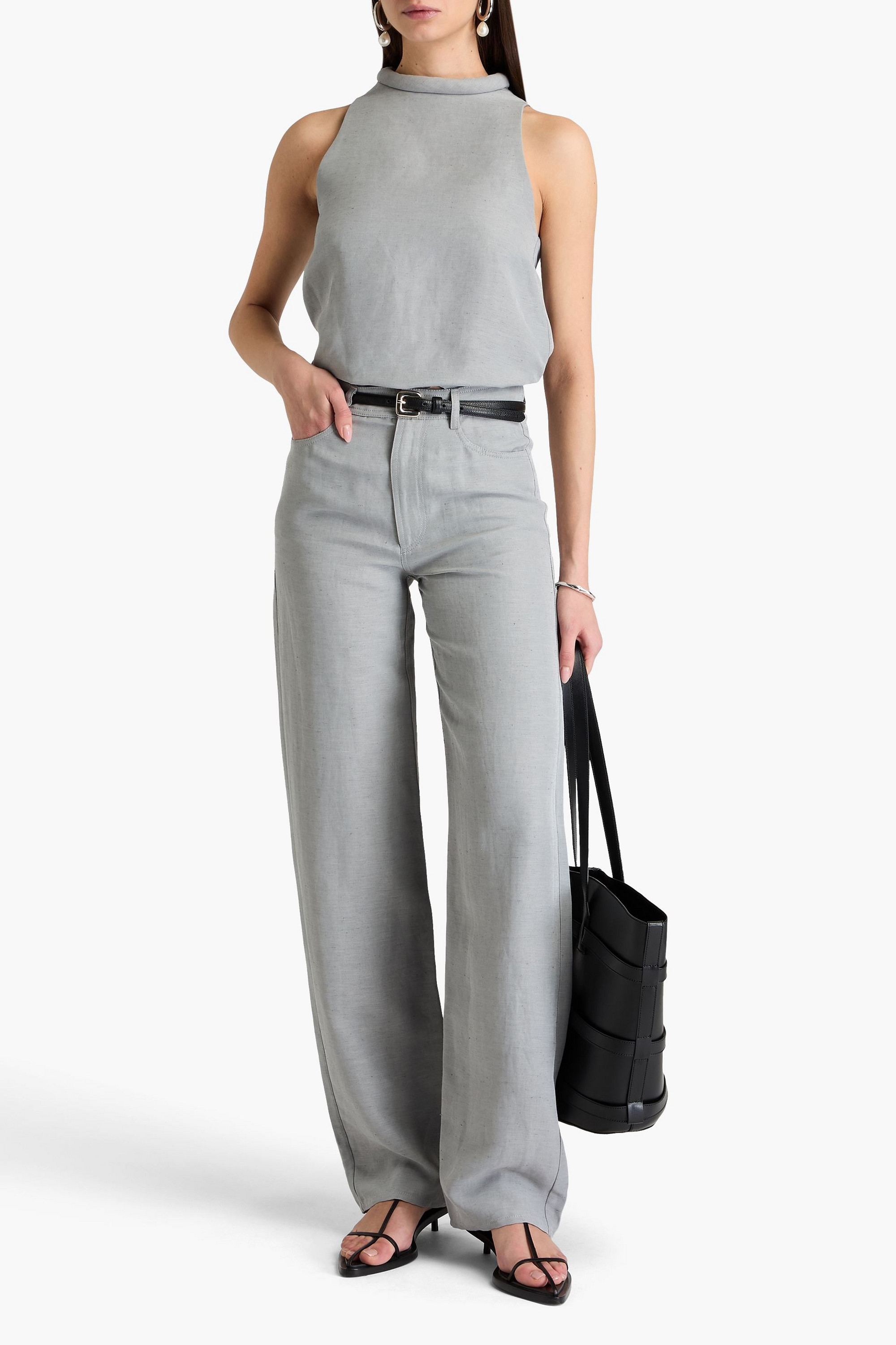 Loulou Studio Peran slub woven straight-leg pants