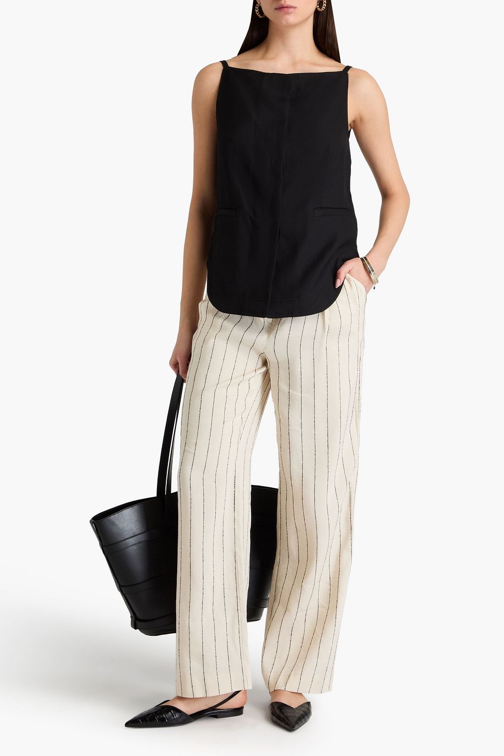 LOULOU STUDIO Mihant twill top