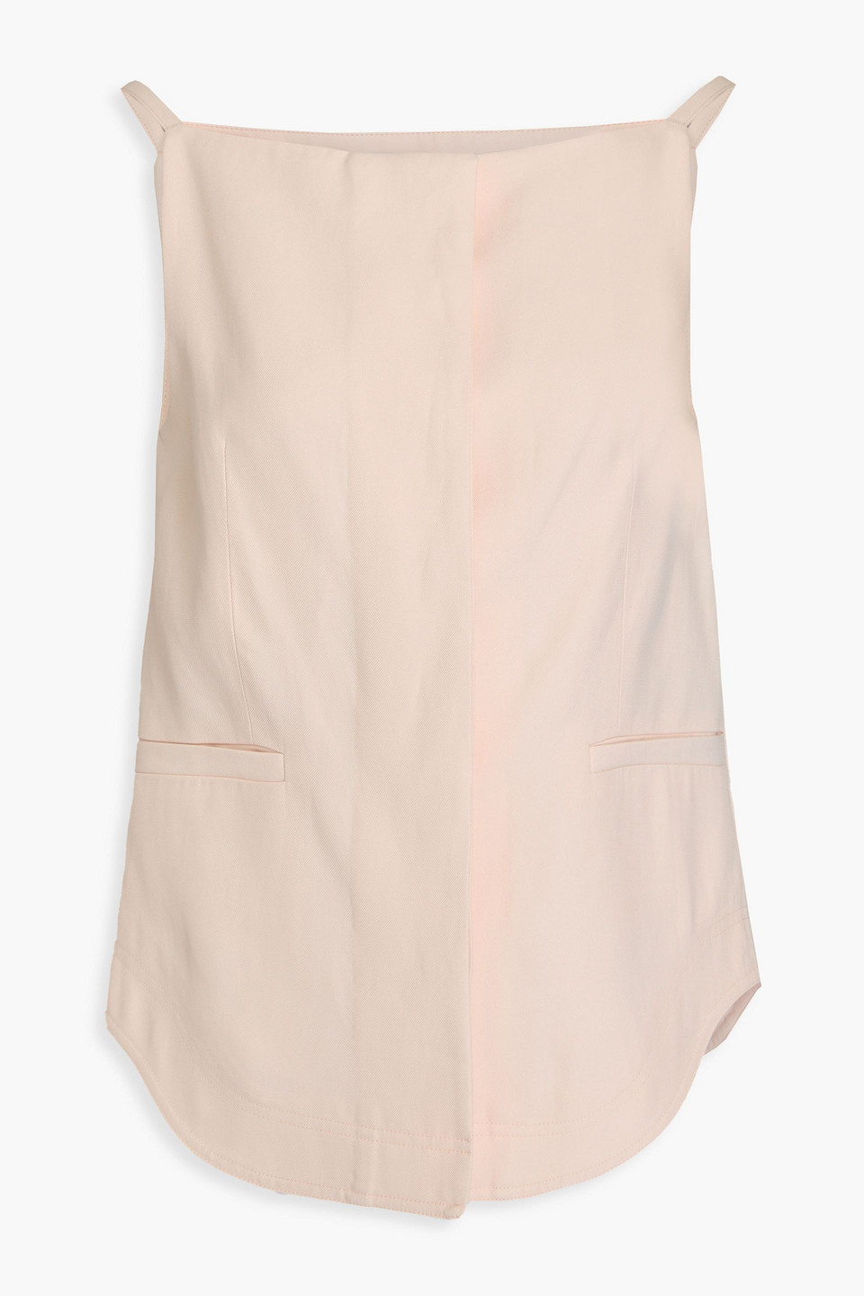 Shop Loulou Studio Mihant Twill Top In Pastel Pink