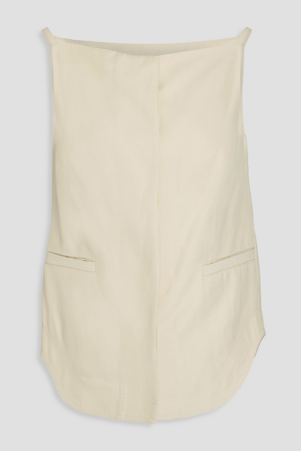 Shop Loulou Studio Mihant Twill Top In Cream