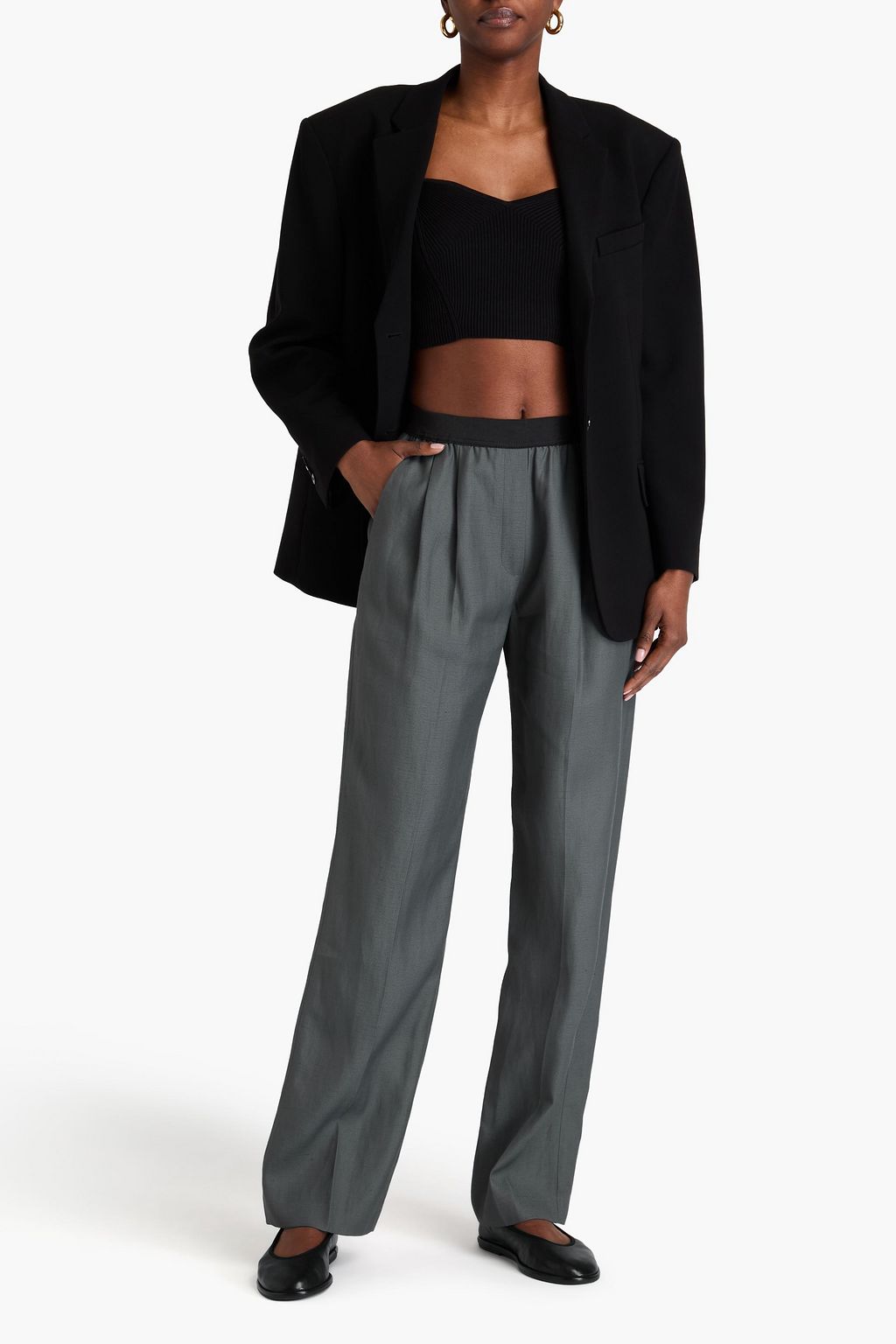 LOULOU STUDIO Takaroa twill straight-leg pants