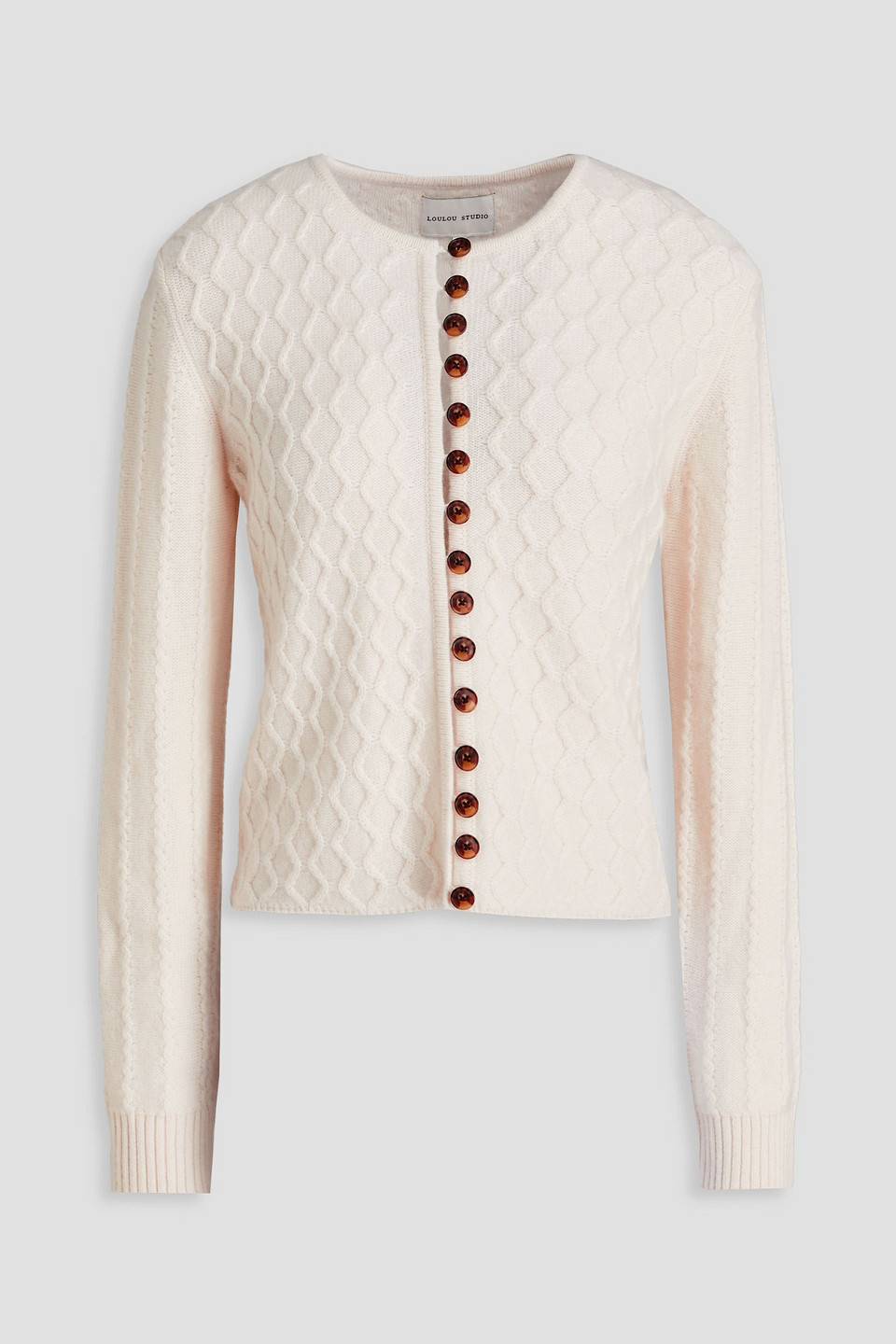 Loulou Studio - Daphe cashmere cardigan - White - XL