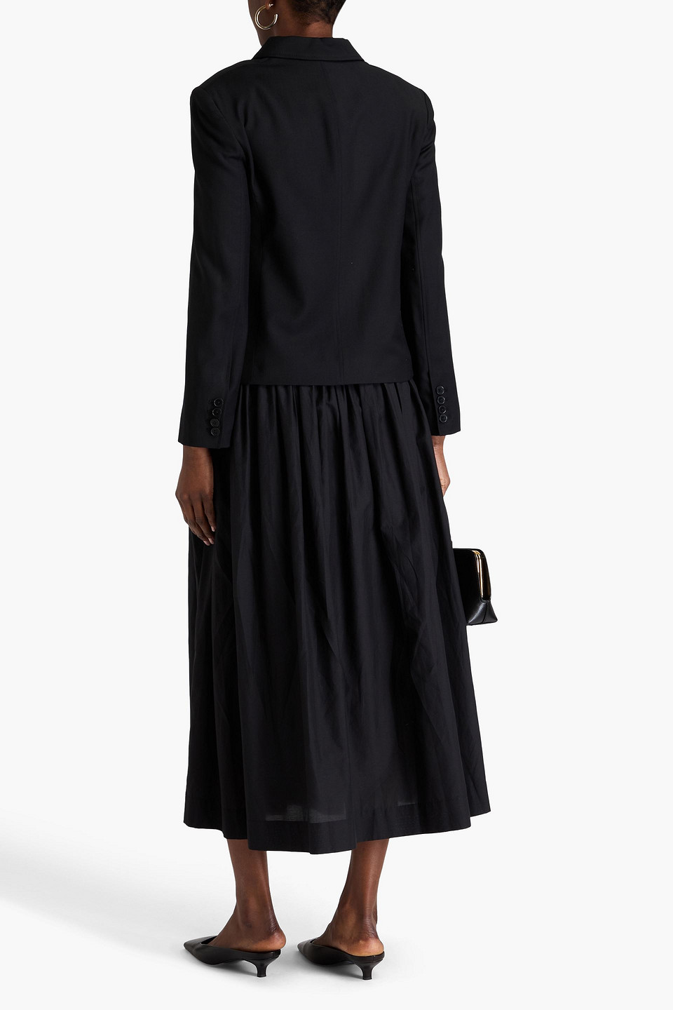 Loulou Studio Marnie Wool-twill Blazer In Black