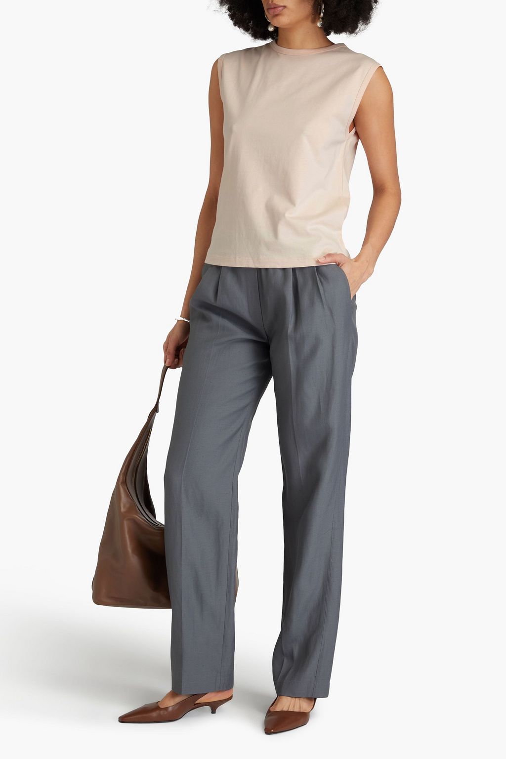 LOULOU STUDIO Brani Pima cotton-jersey tank