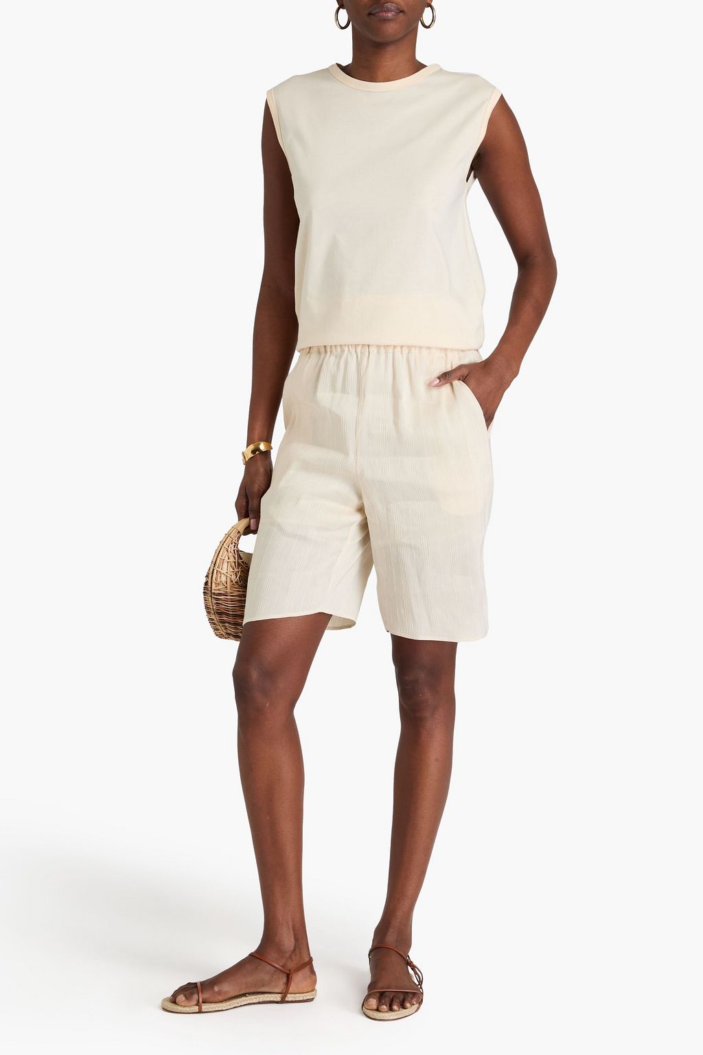 LOULOU STUDIO Brani Pima cotton-jersey tank
