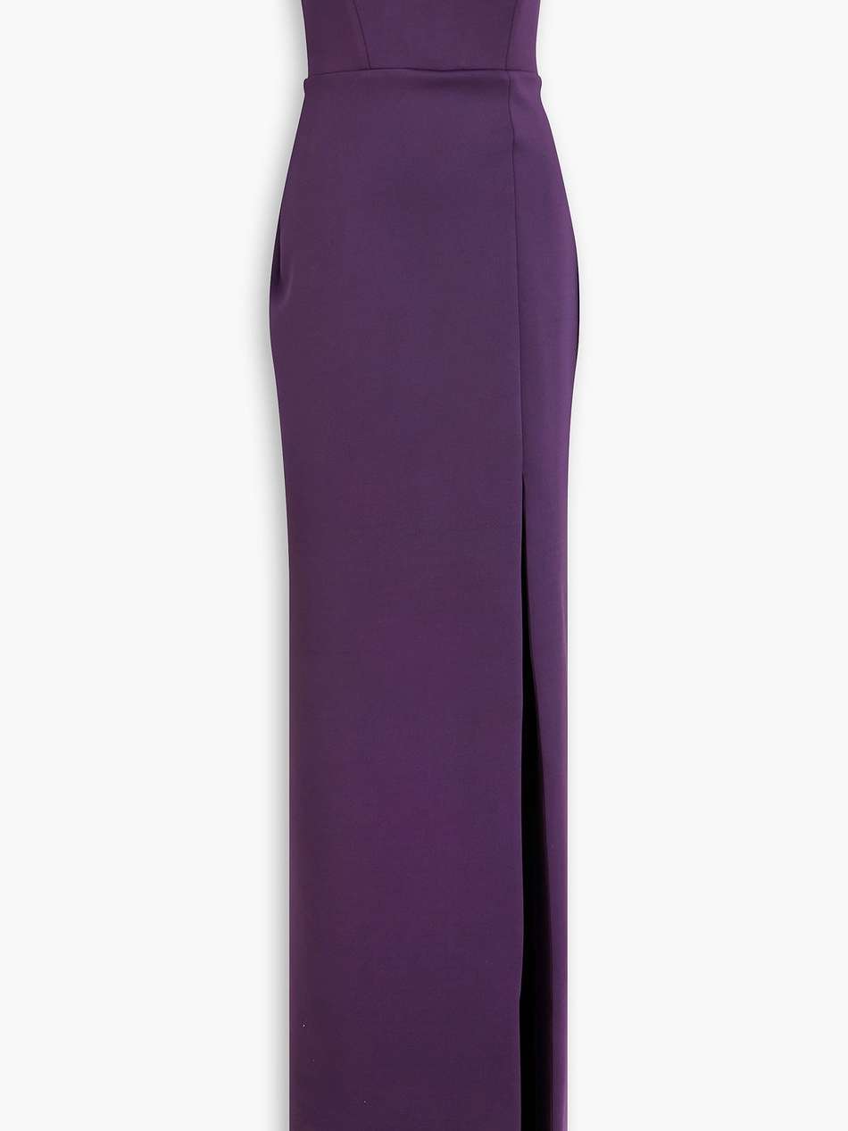 strapless stretch-jersey gown