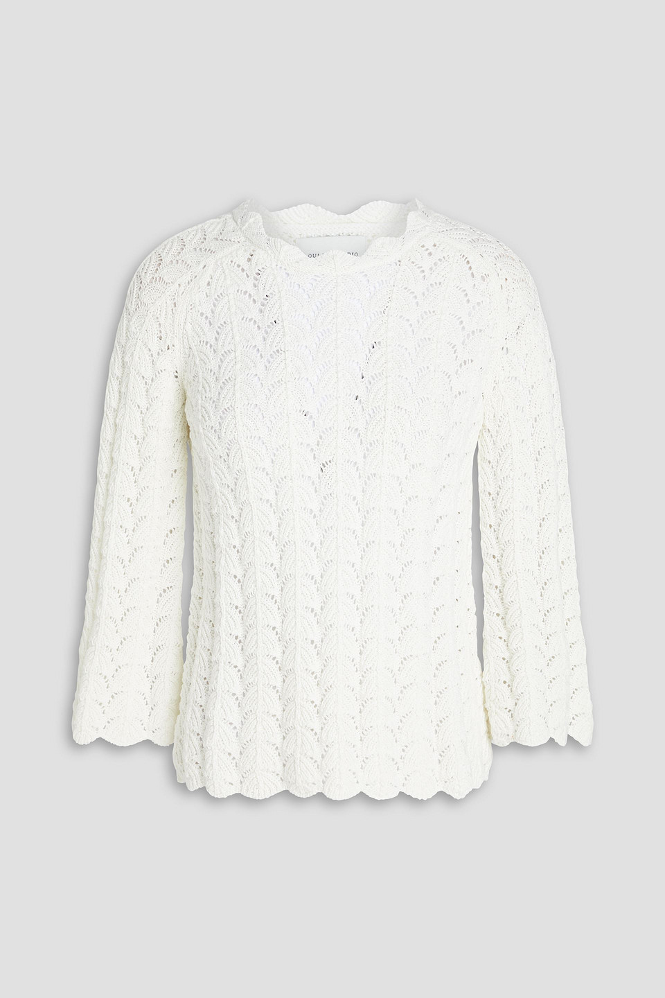 Loulou Studio - Adeka crocheted cotton sweater - White - M
