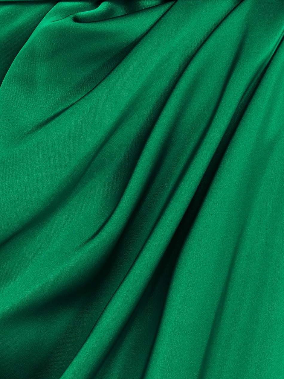 jaya belted draped satin maxi dress