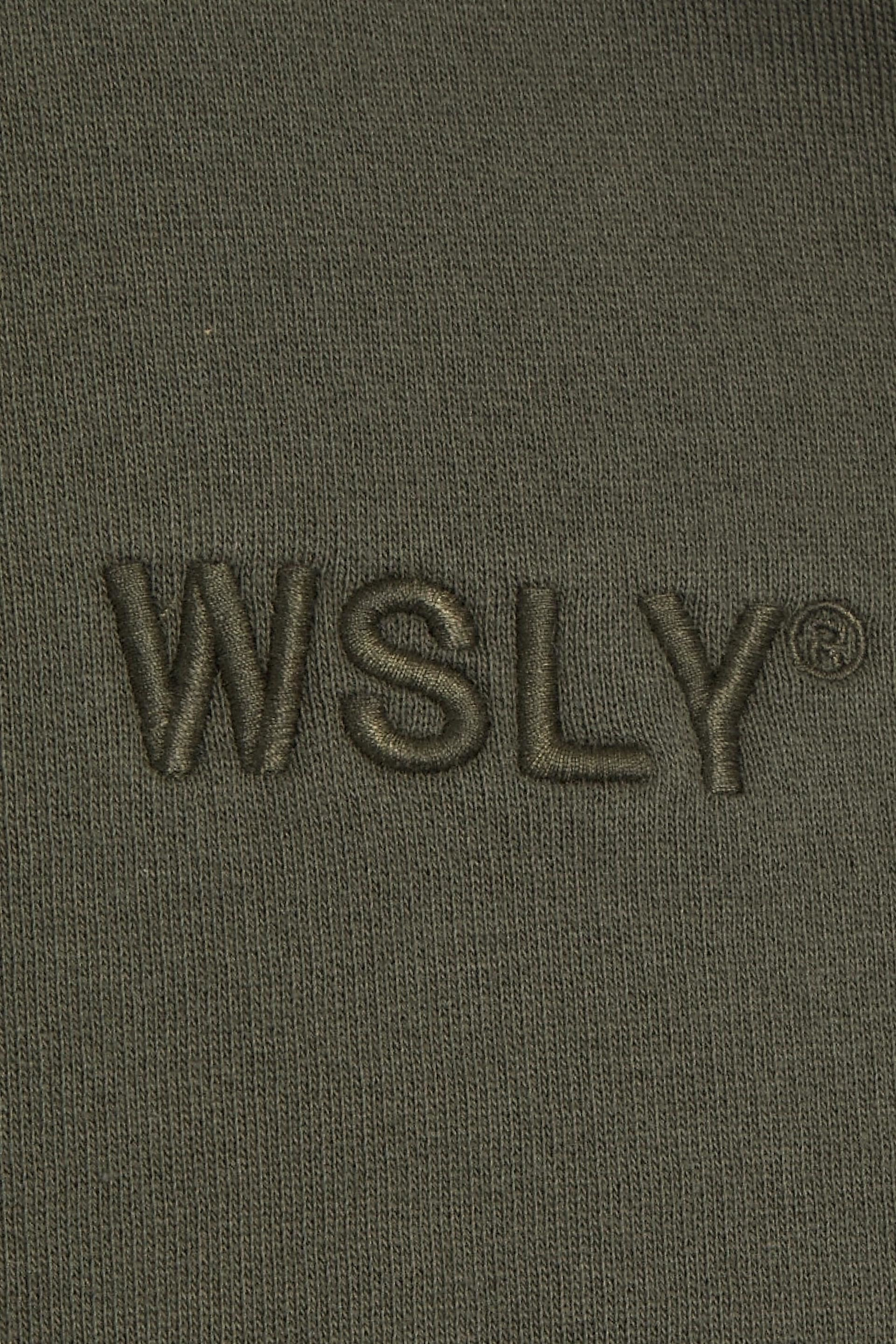 WSLY Oversized cotton-blend fleece sweatshirt