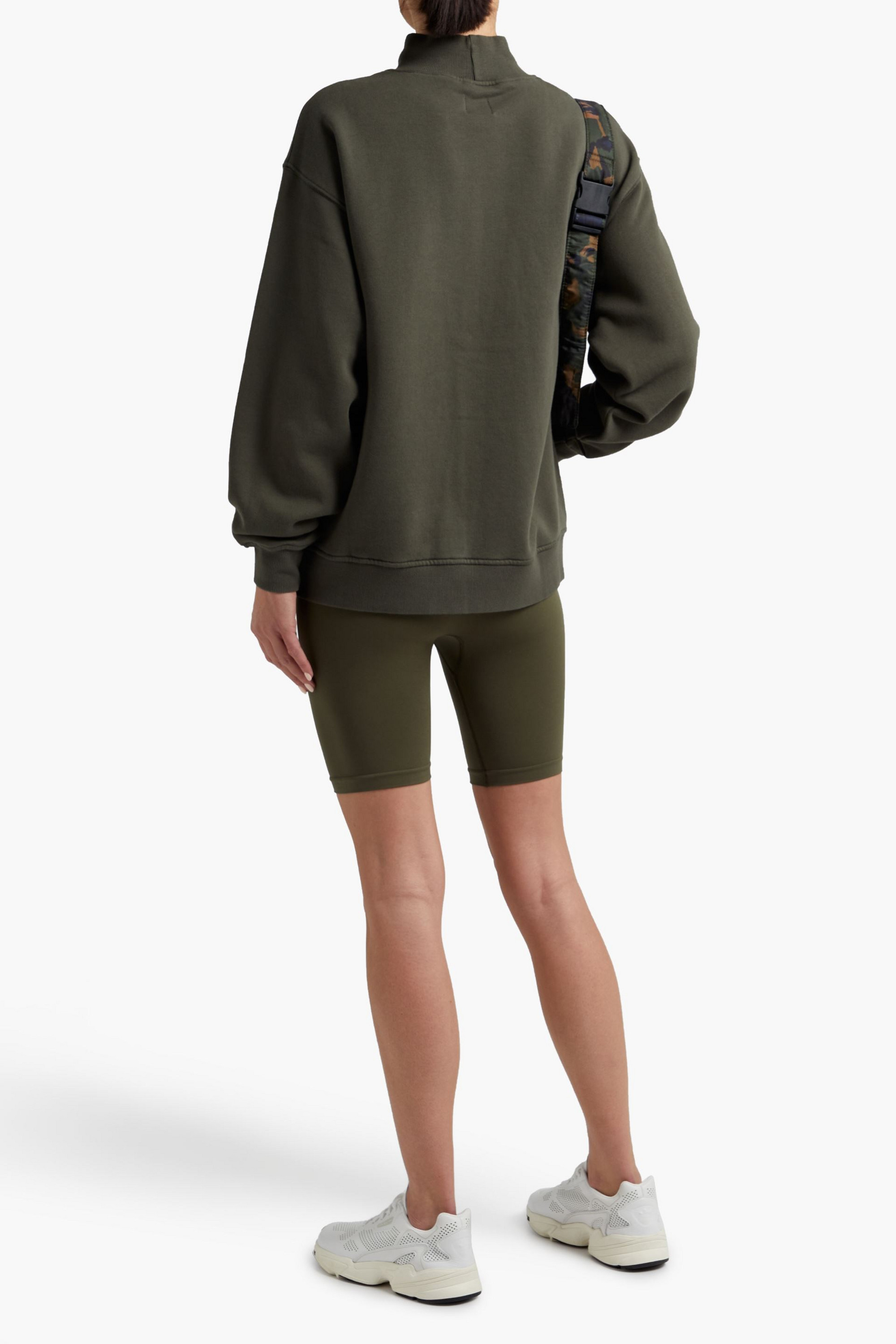 WSLY Oversized cotton-blend fleece sweatshirt