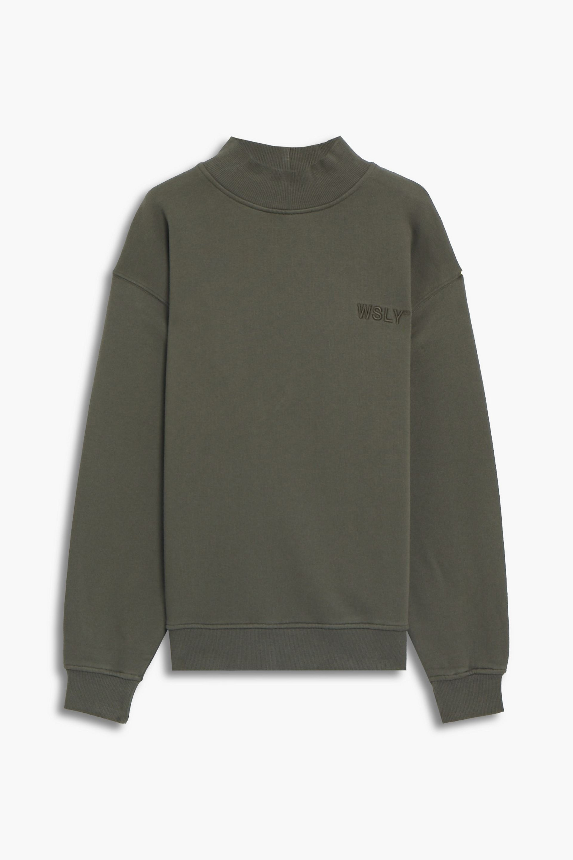 WSLY Oversized cotton-blend fleece sweatshirt