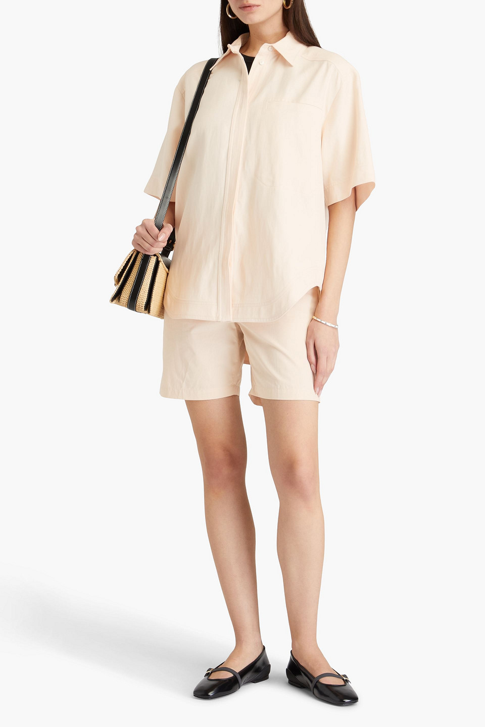 LOULOU STUDIO MOHELI TWILL SHIRT