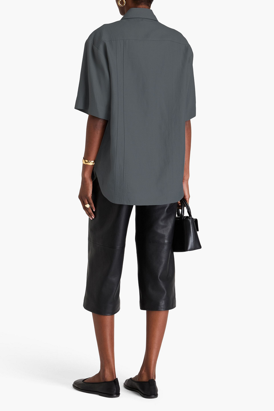 Shop Loulou Studio Moheli Twill Shirt In Anthrazit