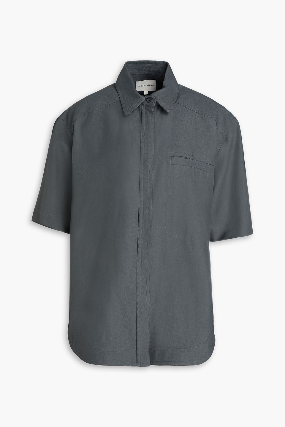 Shop Loulou Studio Moheli Twill Shirt In Anthrazit
