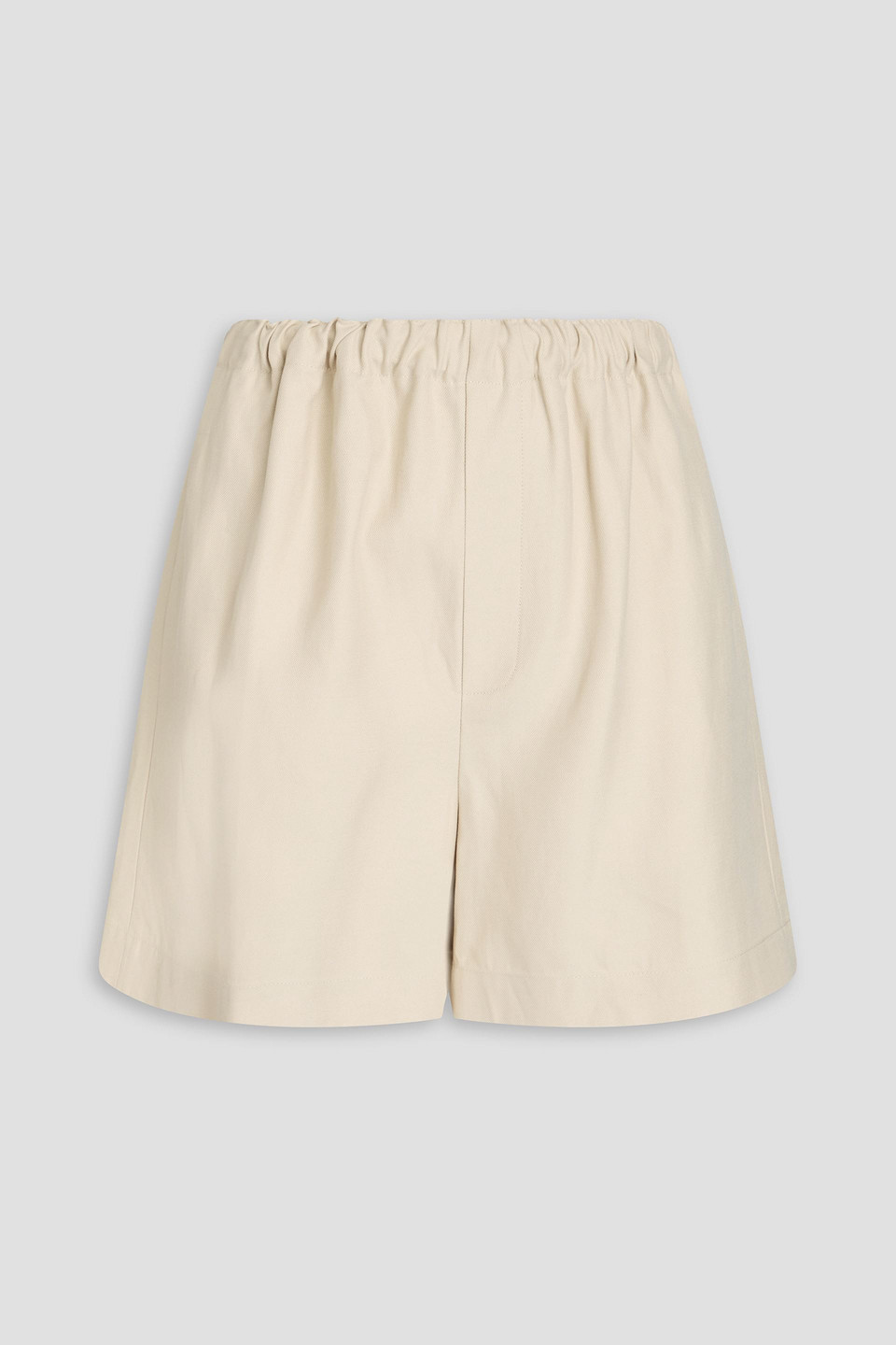 Loulou Studio Ivory Silk Zinnia Bermuda Shorts In Cream