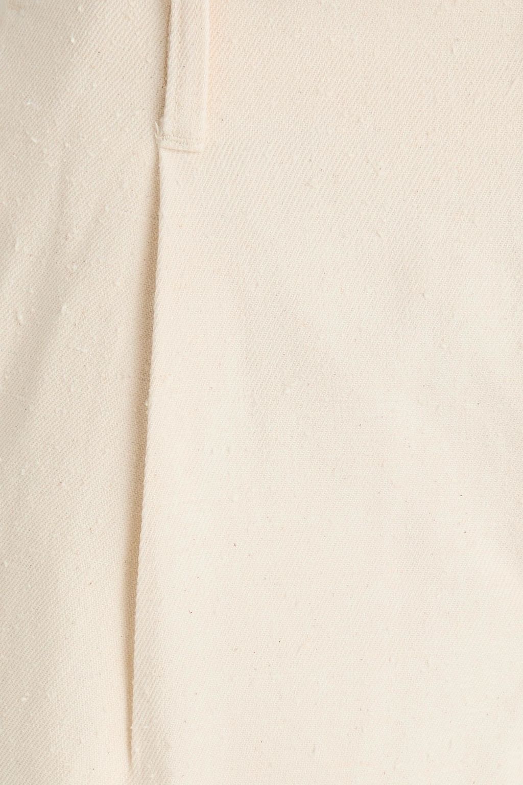 LOULOU STUDIO Jiva pleated cotton-blend twill straight-leg pants