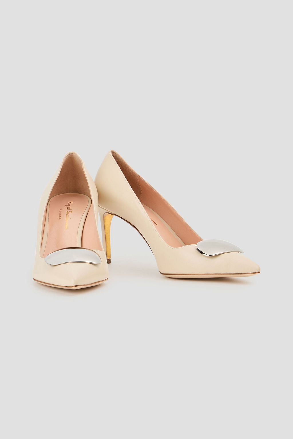 RUPERT SANDERSON Embellished leather pumps