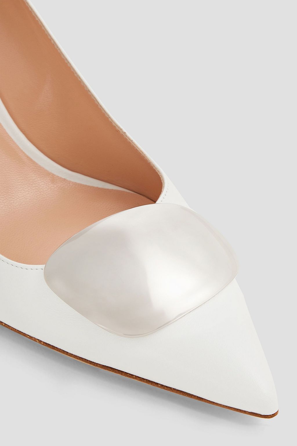 RUPERT SANDERSON Embellished leather pumps