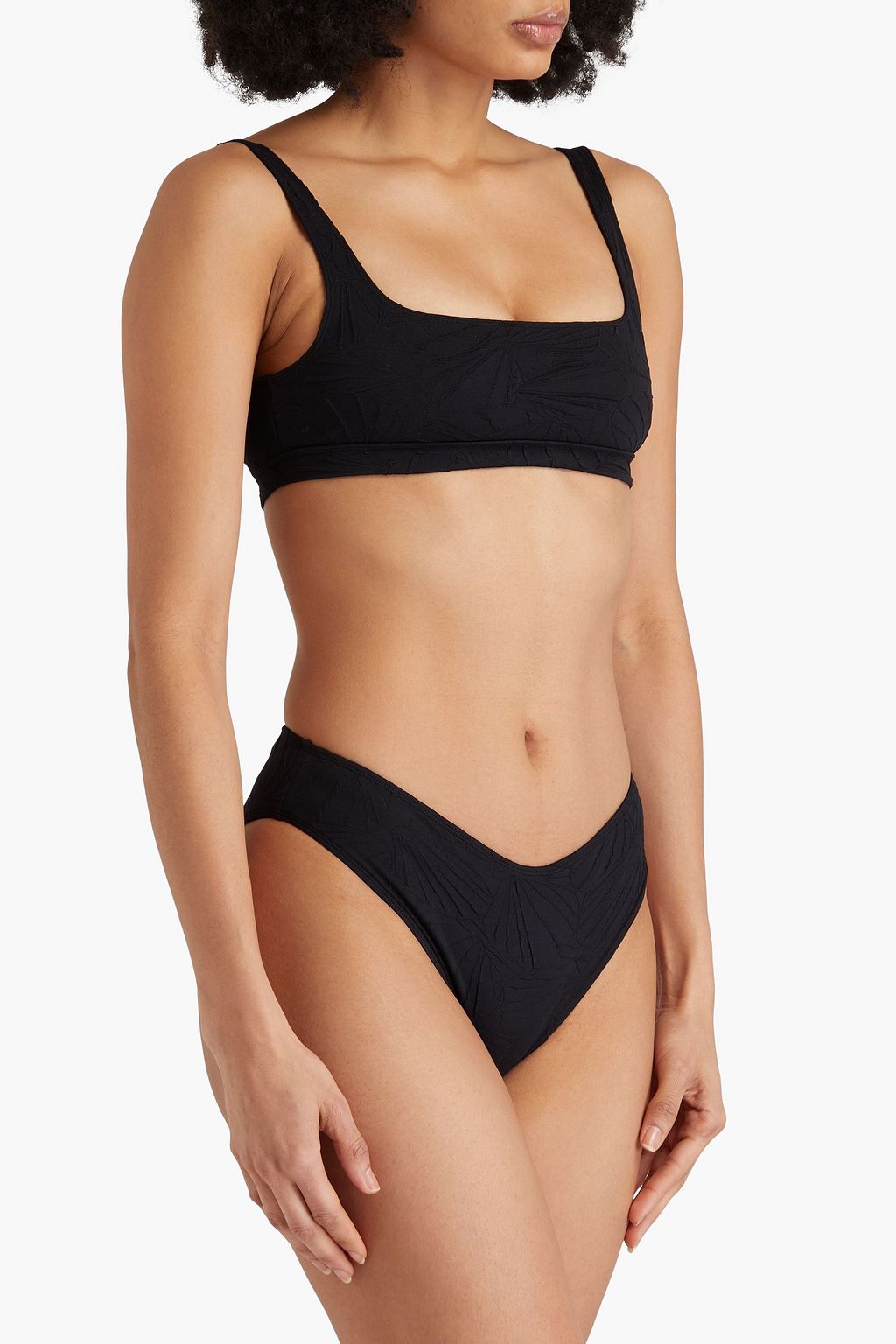 LOULOU STUDIO Hephaistos stretch-jacquard bikini top