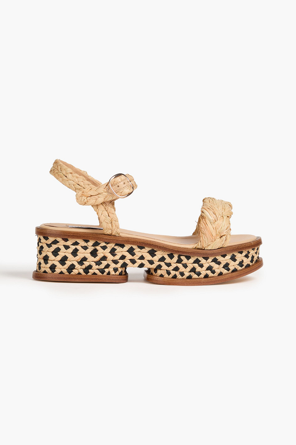 gabriela hearst - michael raffia platform sandals - neutral - eu 36