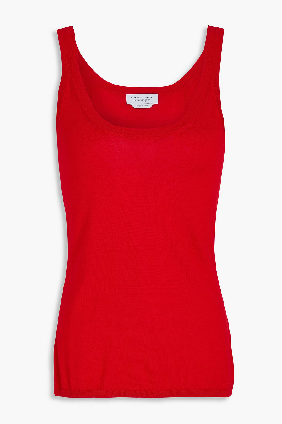 Gabriela Hearst Toby Cashmere And Silk-blend Tank In Red