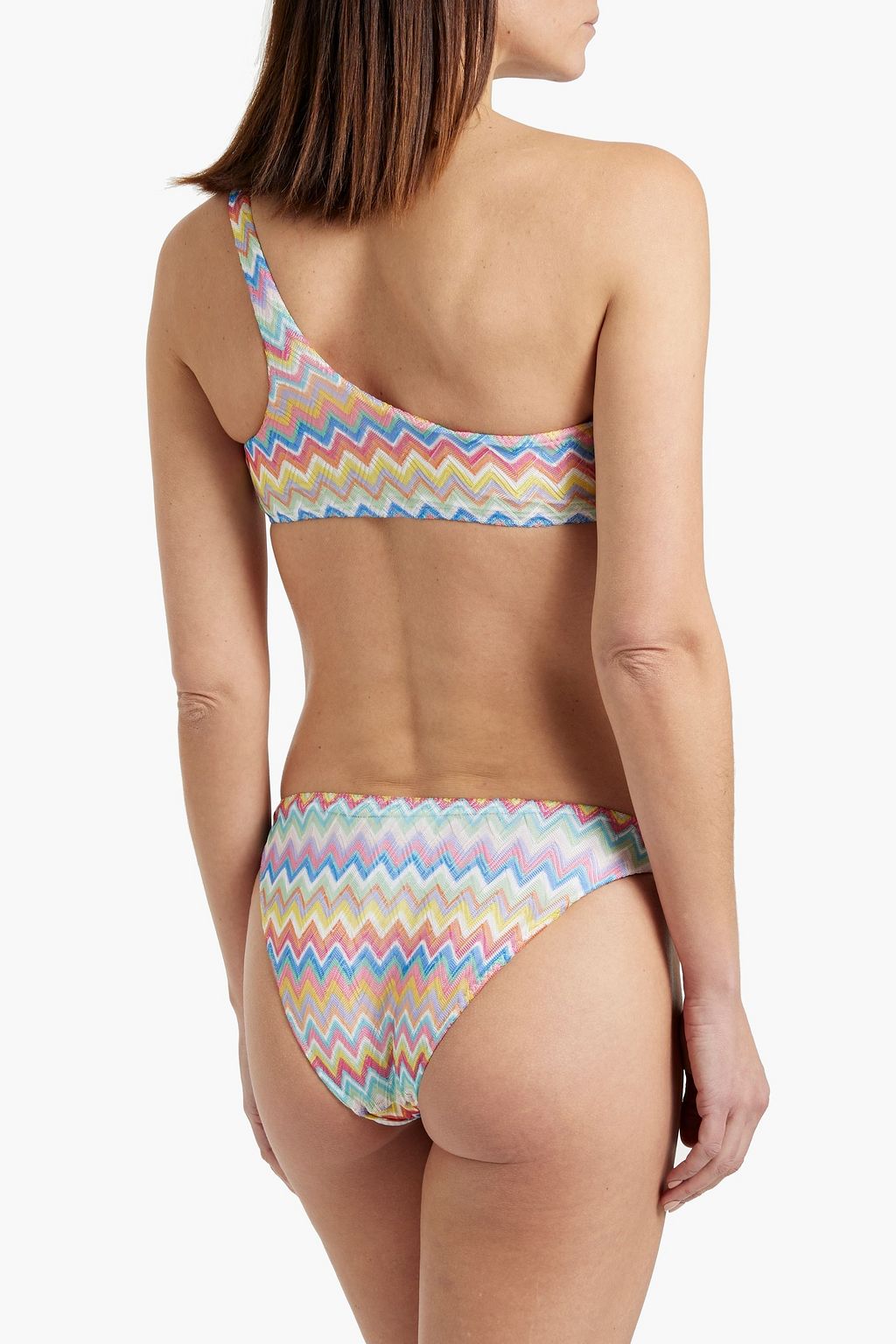 MISSONI بيكيني مصنوع من نسيج بحبكة كروشيه بكتف واحد