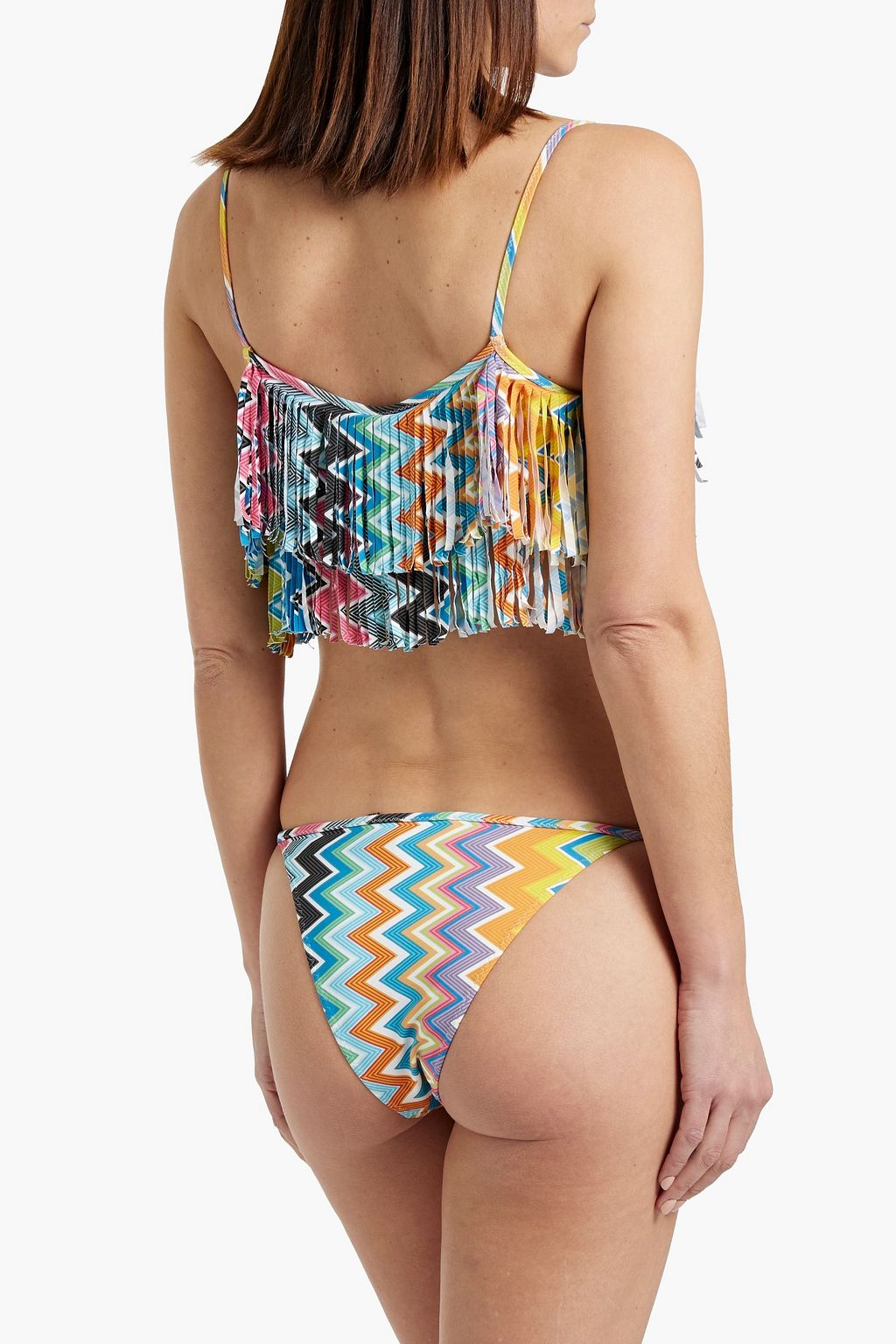 MISSONI بيكيني مزين بطبعات ومزين بشرّابات