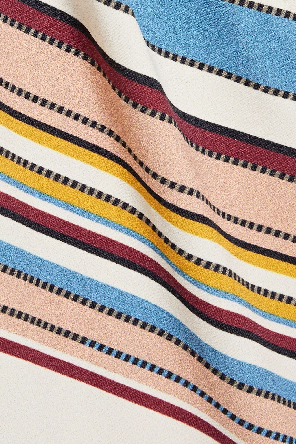 FRAME Fawcett striped halterneck swimsuit