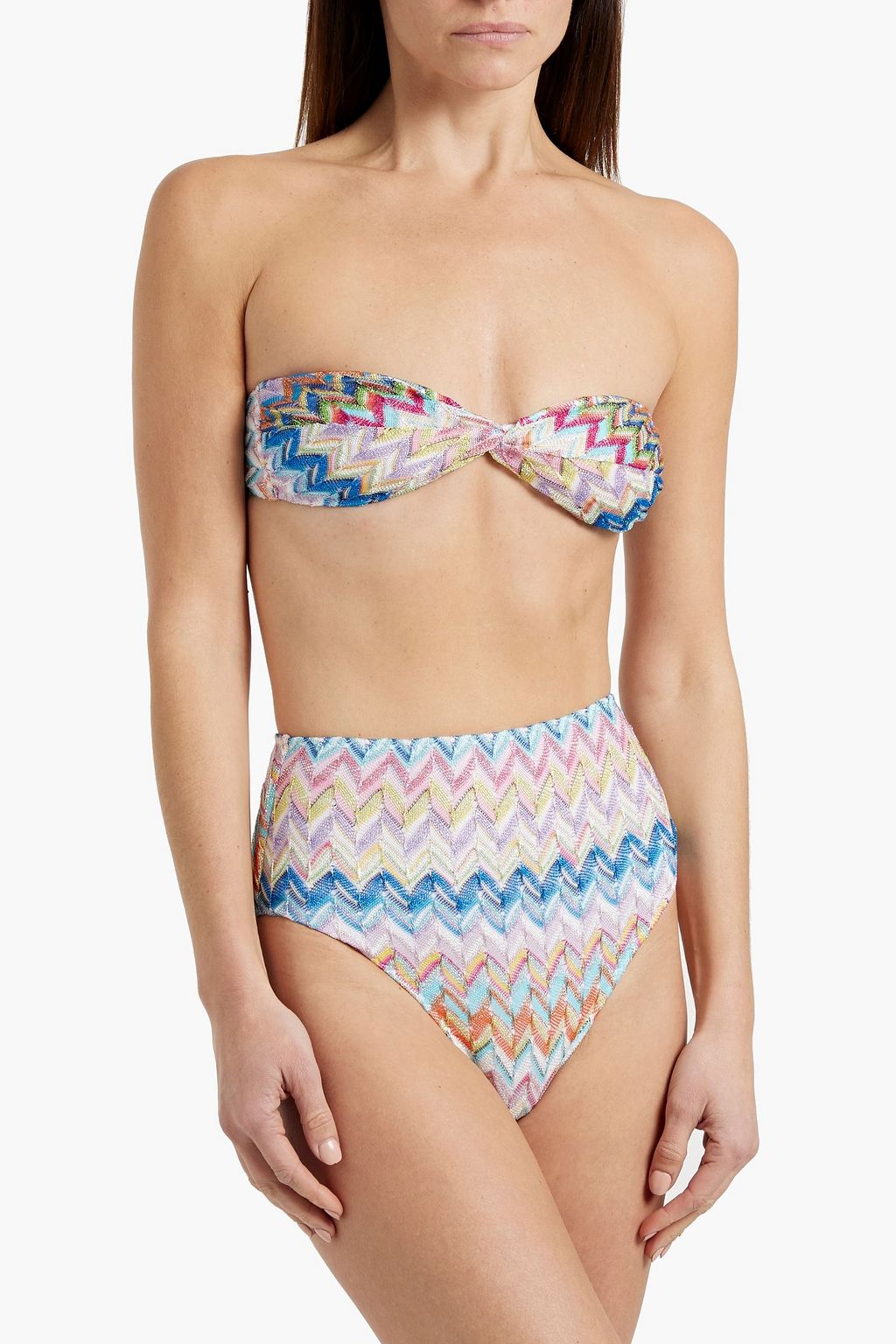MISSONI بيكيني من النسيج المحبوك والكروشيه اللامع