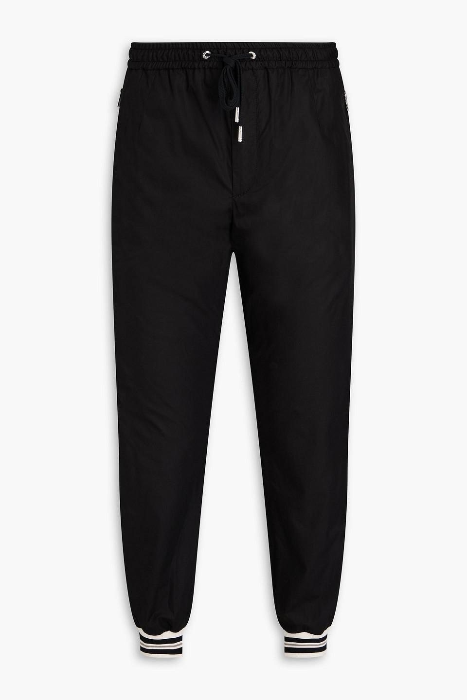 Dolce & Gabbana Cotton Track Trousers In Black