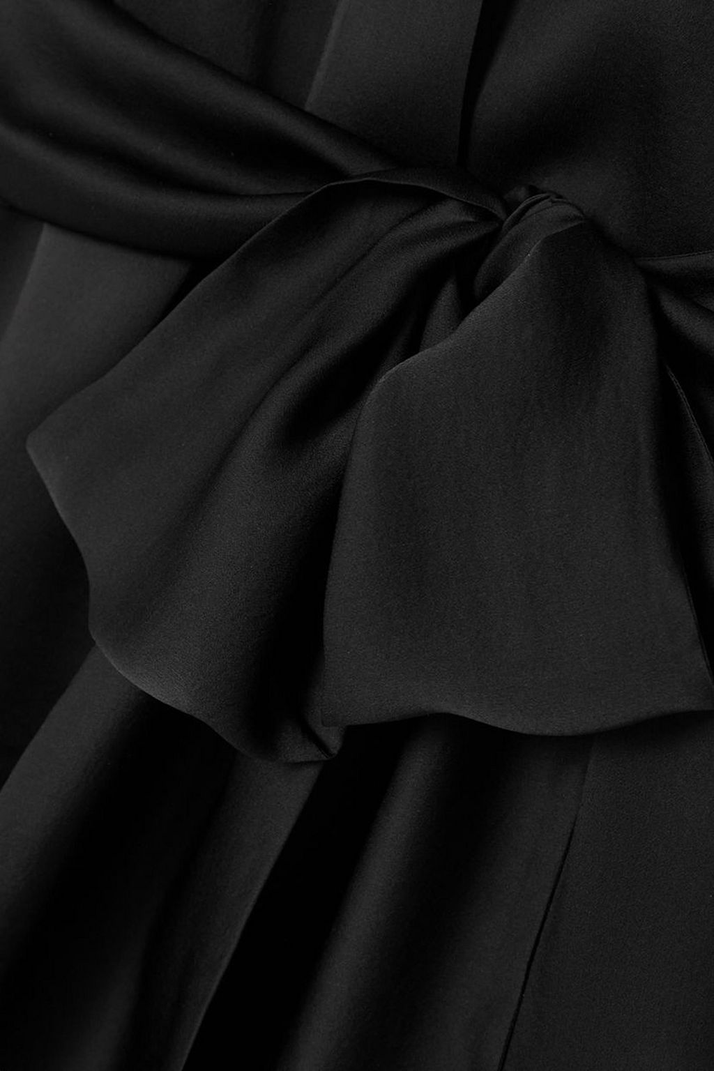 CARINE GILSON Belted lace-trimmed silk-charmeuse robe