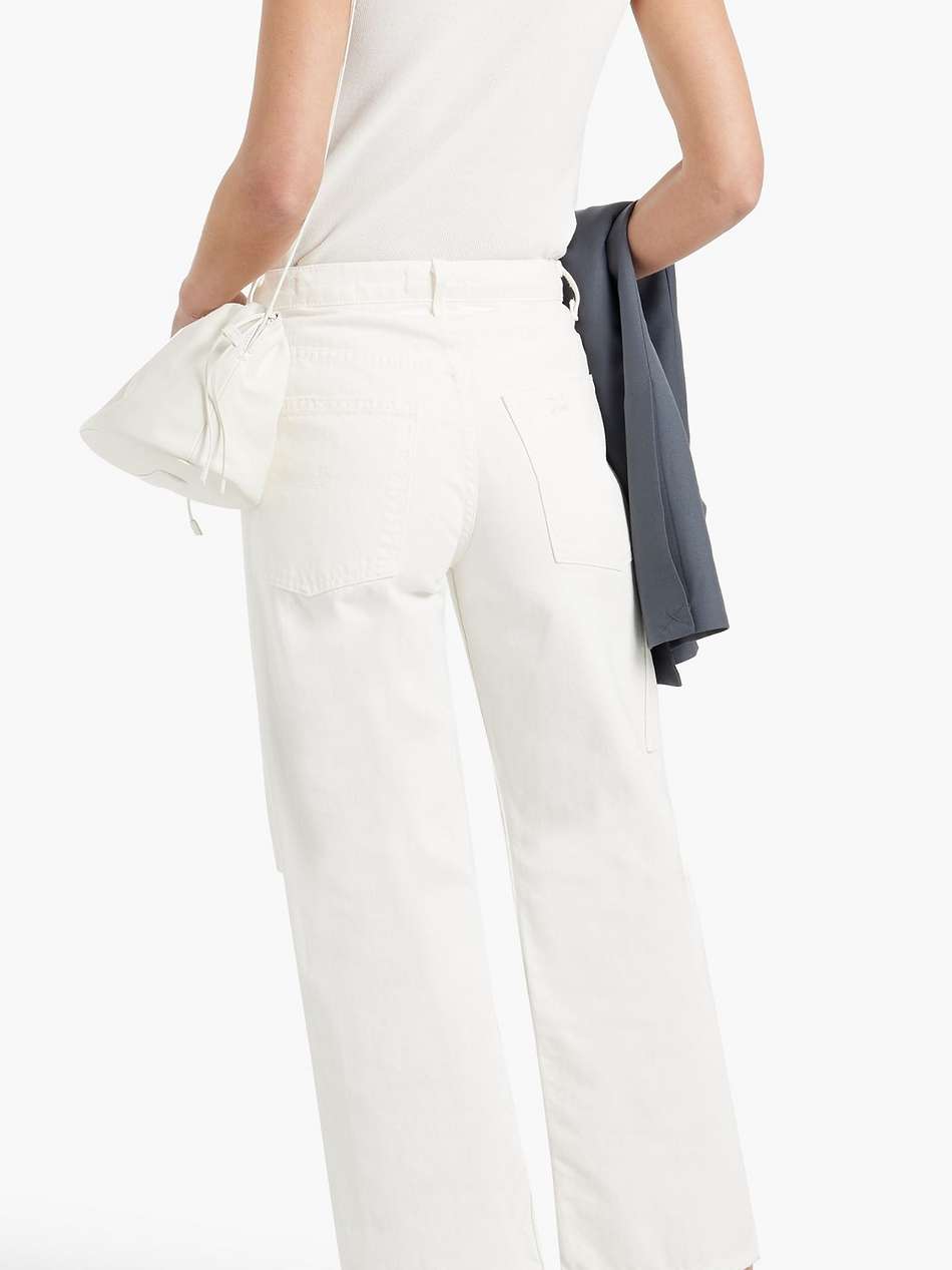 violette cropped distressed high-rise straight-leg jeans