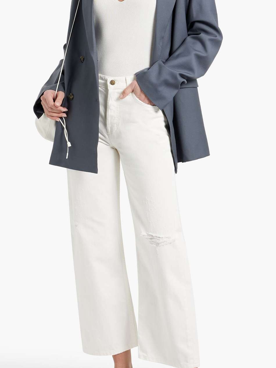 violette cropped distressed high-rise straight-leg jeans