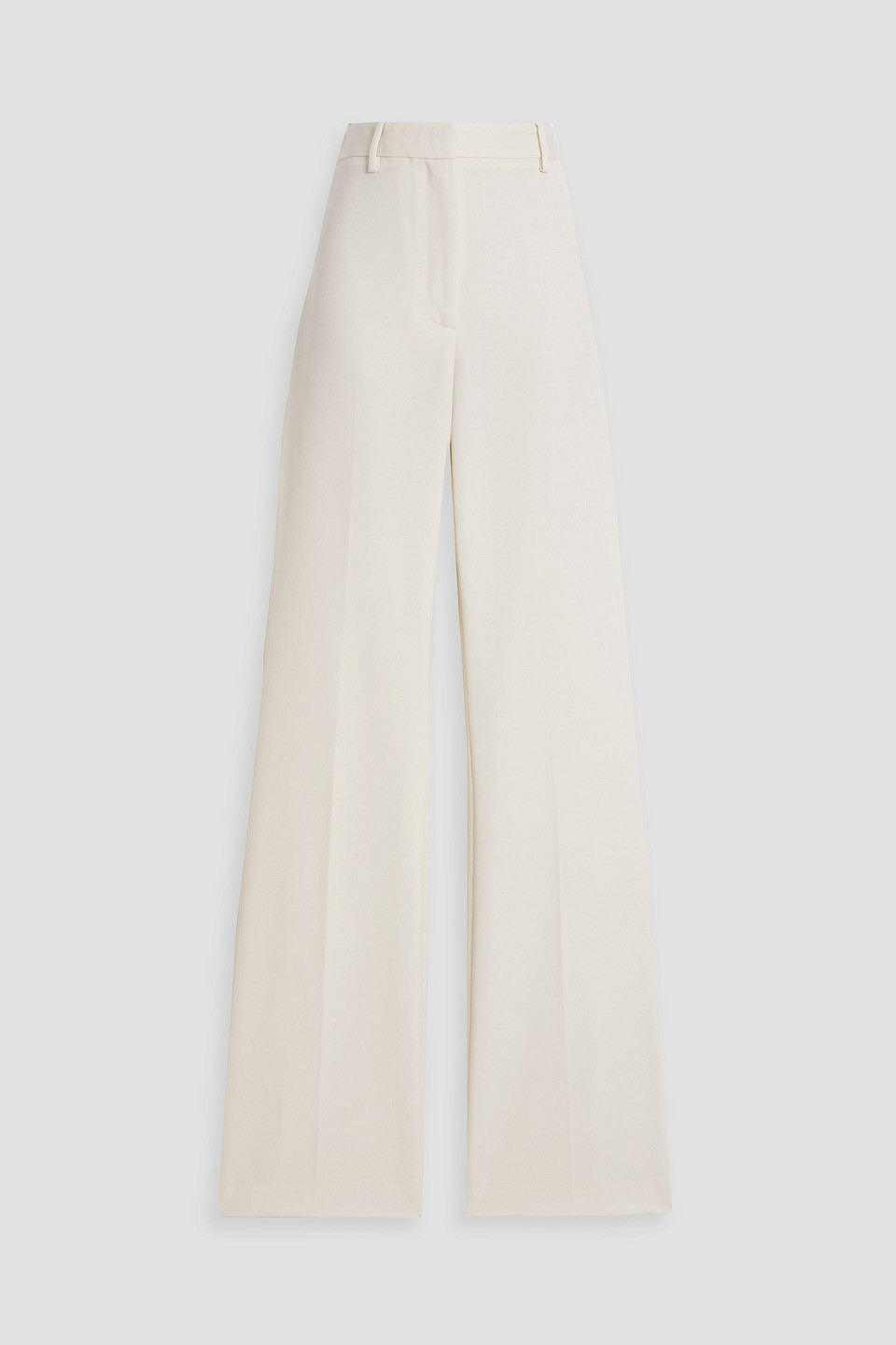 Nili Lotan Corette Wool-twill Straight-leg Pants In Ivory