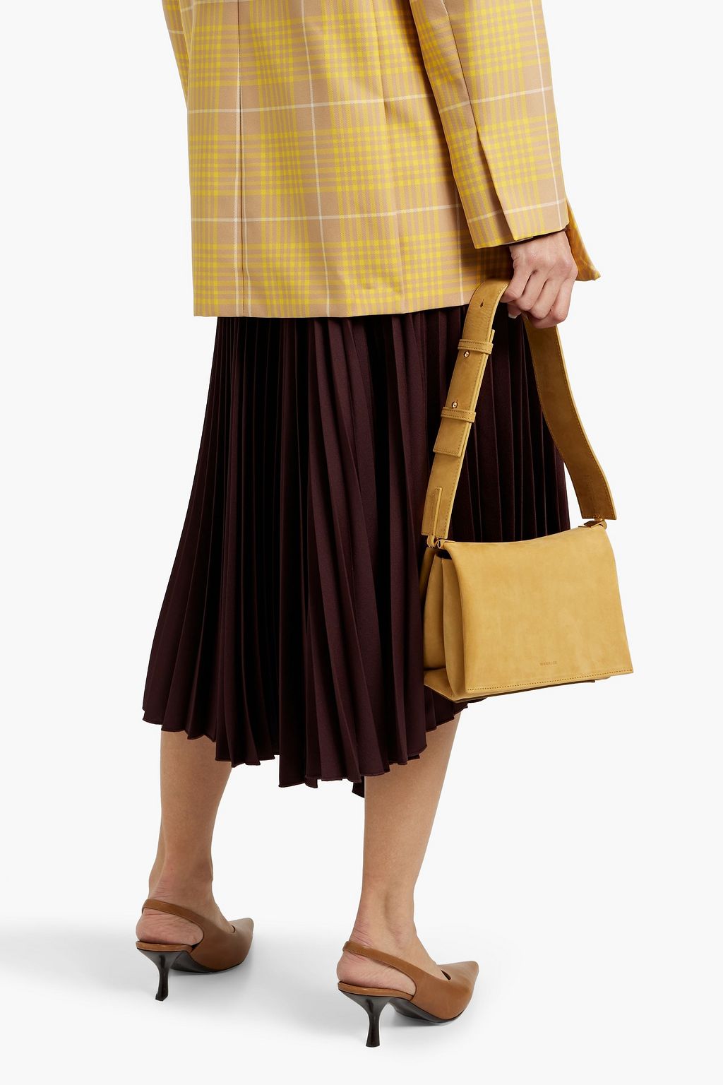 WANDLER Uma suede shoulder bag