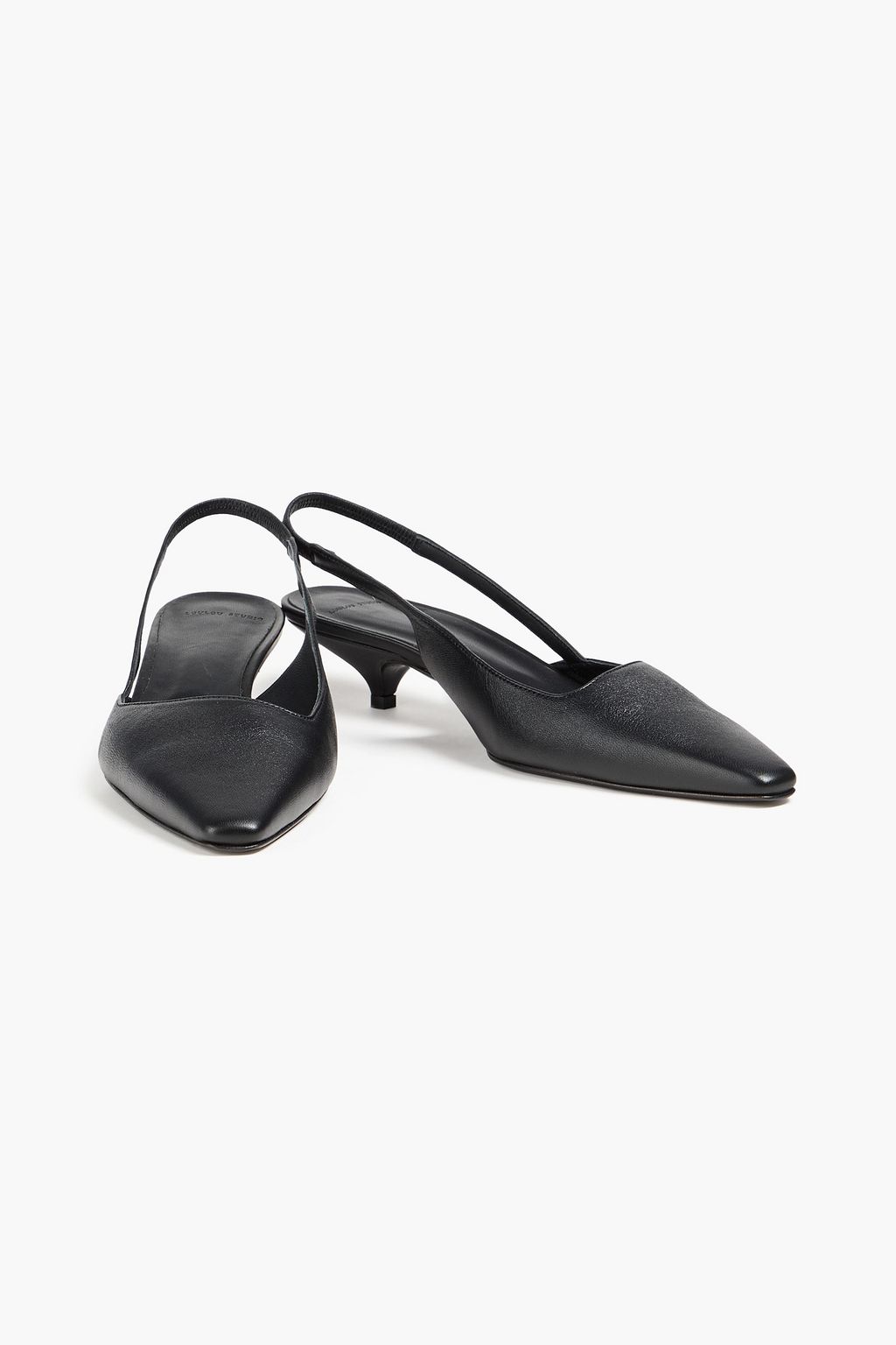 LOULOU STUDIO Abside leather slingback pumps